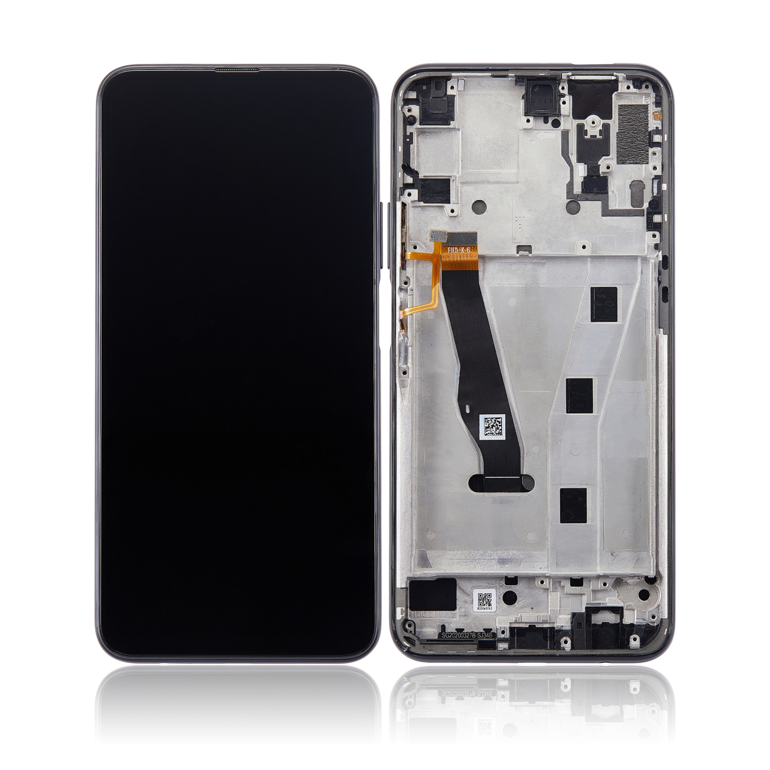 Refurbished (Excellent) - Replacement LCD Assembly With Frame Compatible For Huawei P Smart Pro (2019) (Midnight Black)