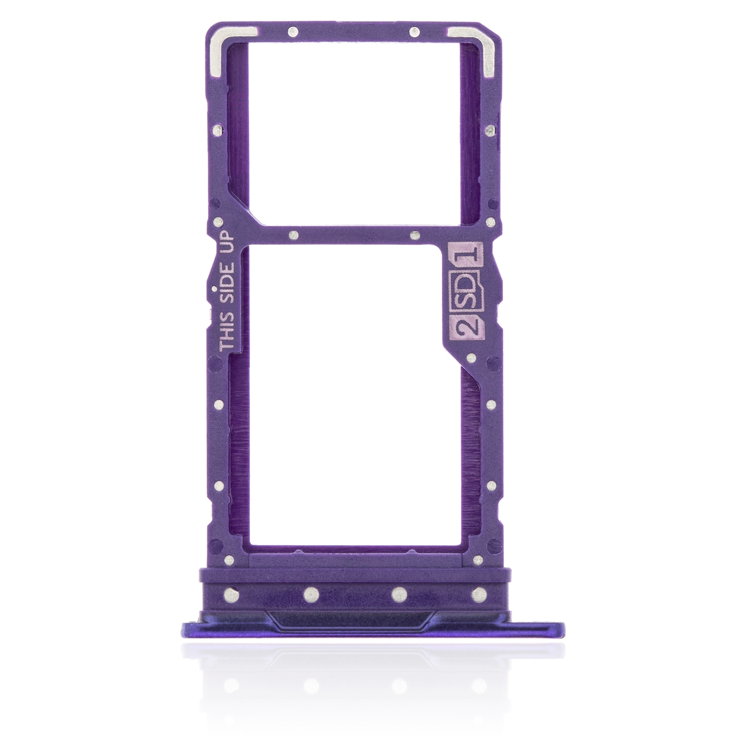 Replacement Dual Sim Card Tray Compatible For Motorola Moto G9 Power (XT2091 / 2020) (Electric Violet)
