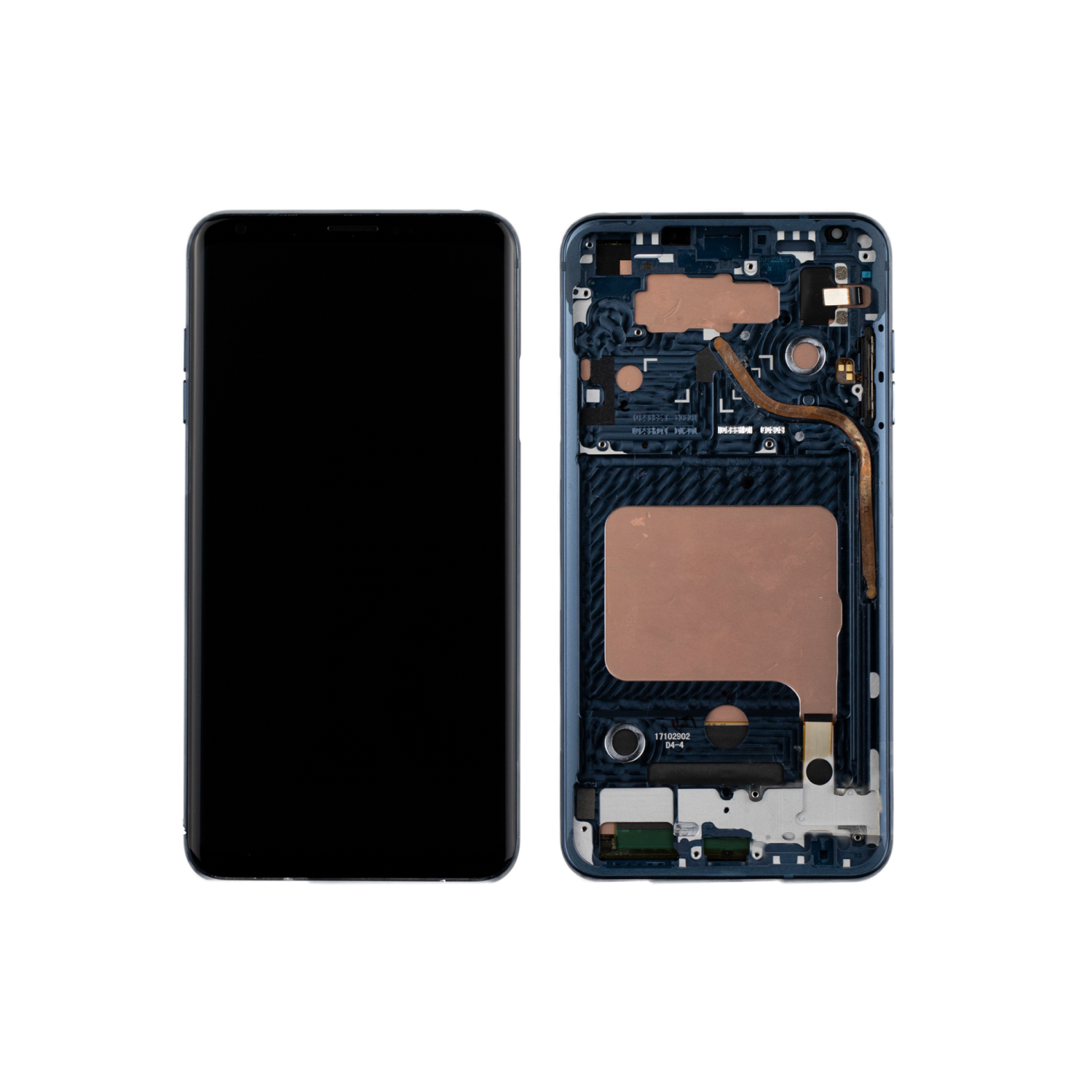 Refurbished - Replacement OLED Assembly With Frame Compatible For LG V30 / V30 Plus / V30S ThinQ (Moroccan Blue)
