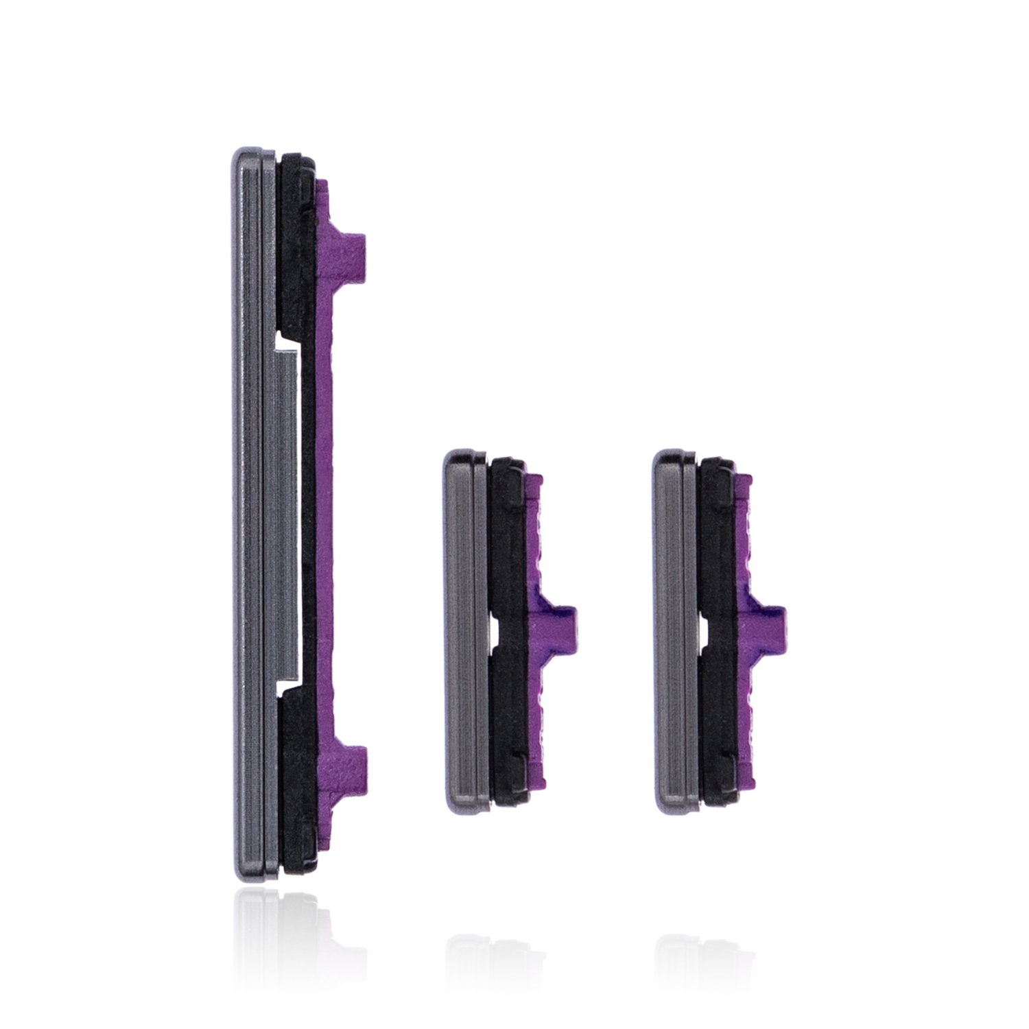 Boutons rigides de rechange compatibles avec les Galaxy S10/S10 plus de Samsung (noir prisme)