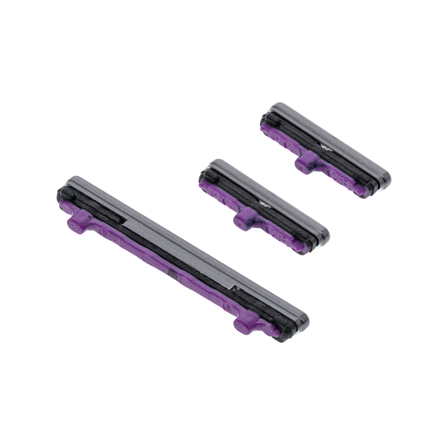 Boutons rigides de rechange compatibles avec les Galaxy S10/S10 plus de Samsung (noir prisme)