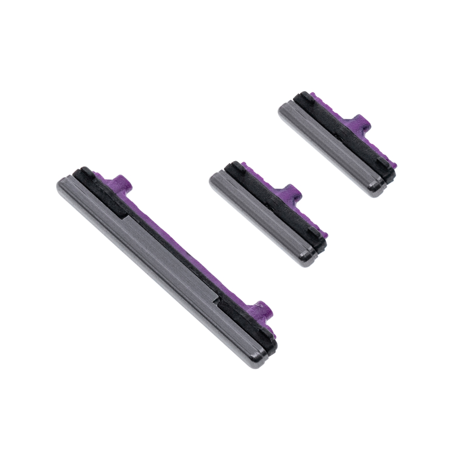 Boutons rigides de rechange compatibles avec les Galaxy S10/S10 plus de Samsung (noir prisme)