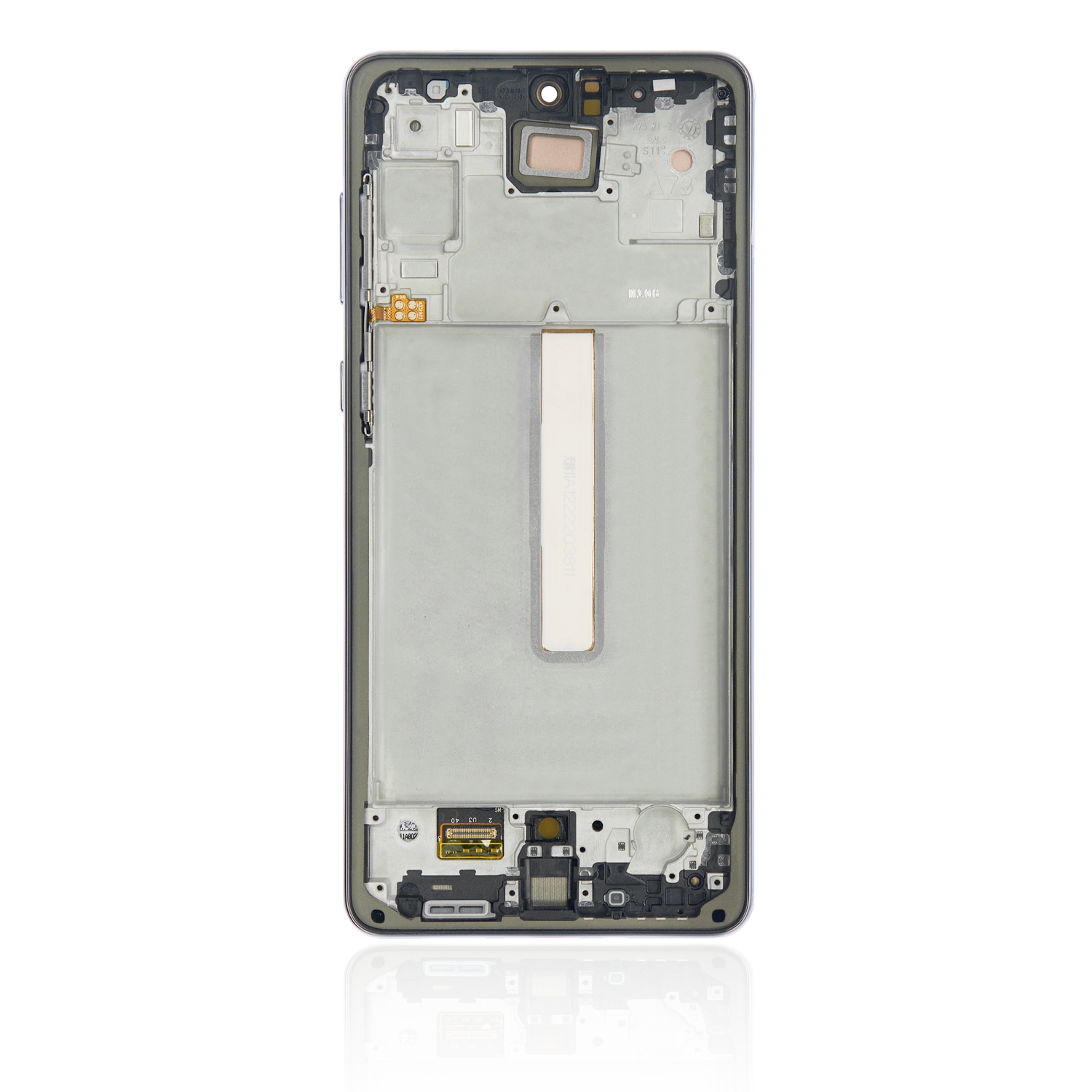 Refurbished (Excellent) - Replacement OLED Assembly With Frame Compatible For Samsung Galaxy A73 (A735 / 2022) (Gray)