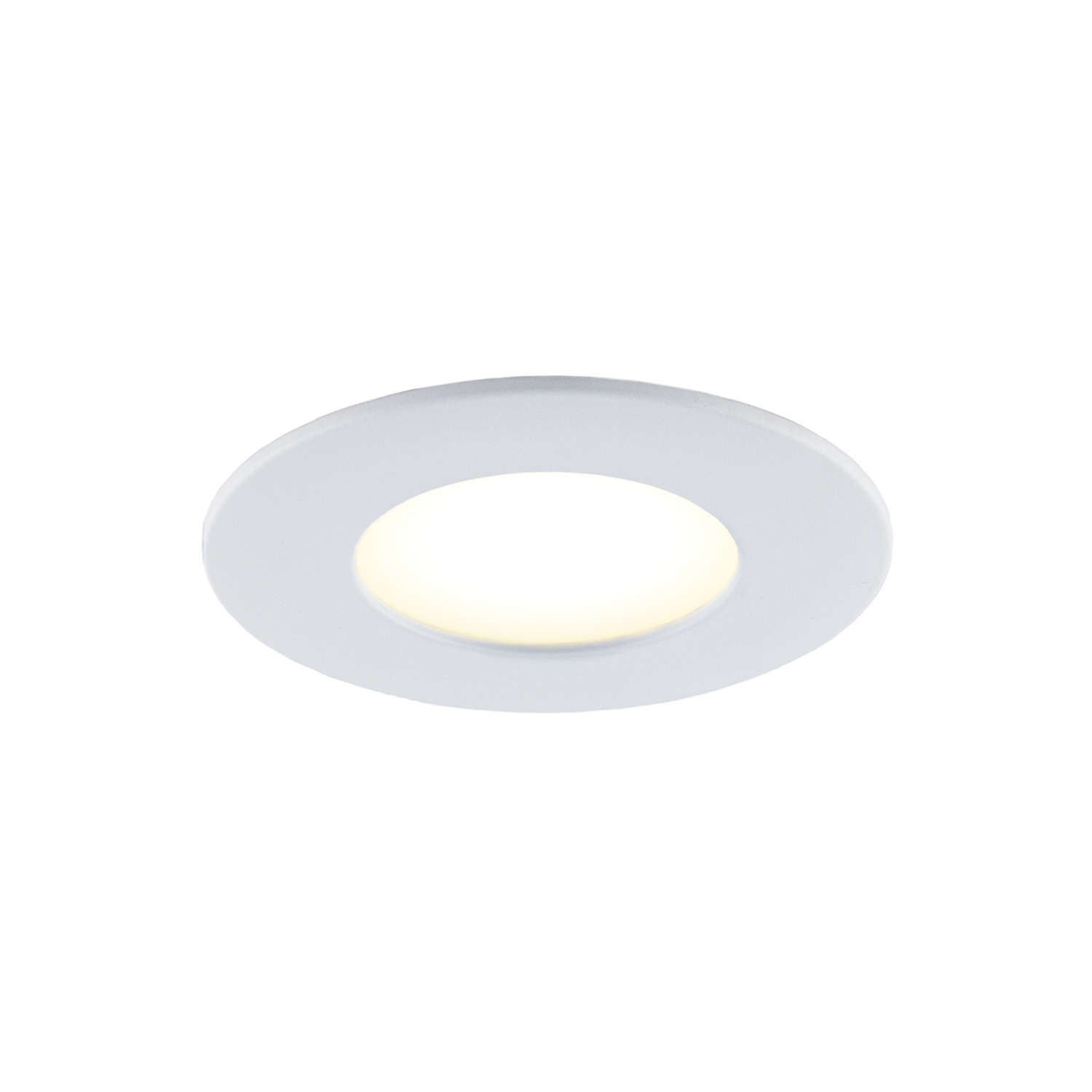 BAZZ 4 Pack Slim Disk Mood LED 11W 4" Recessed Light Fixture, White Finish, LUXDISK100W4