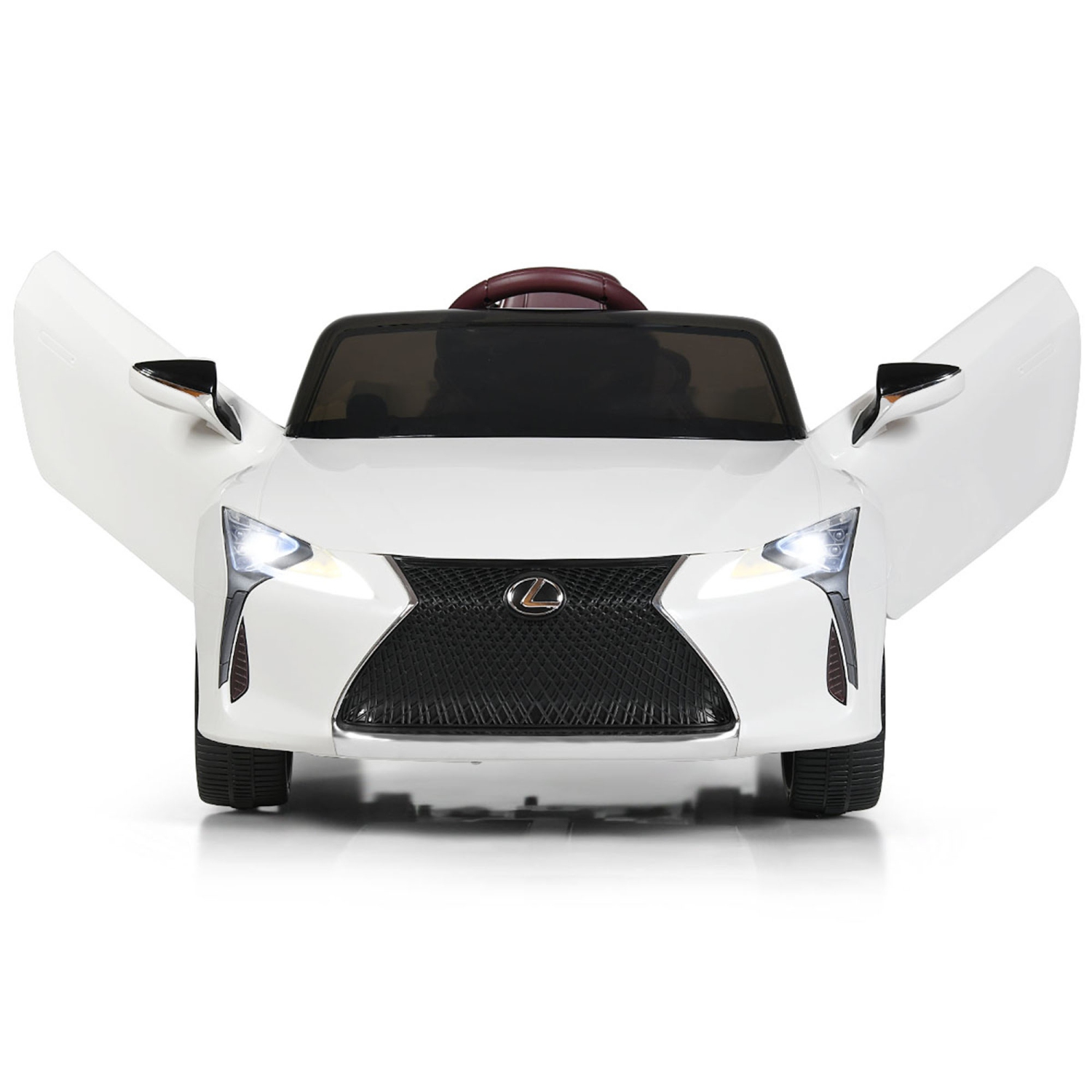 Gymax 12V Licensed Lexus LC500 Kids Ride On Car w/ MP3 Remote Control Black/Red/White