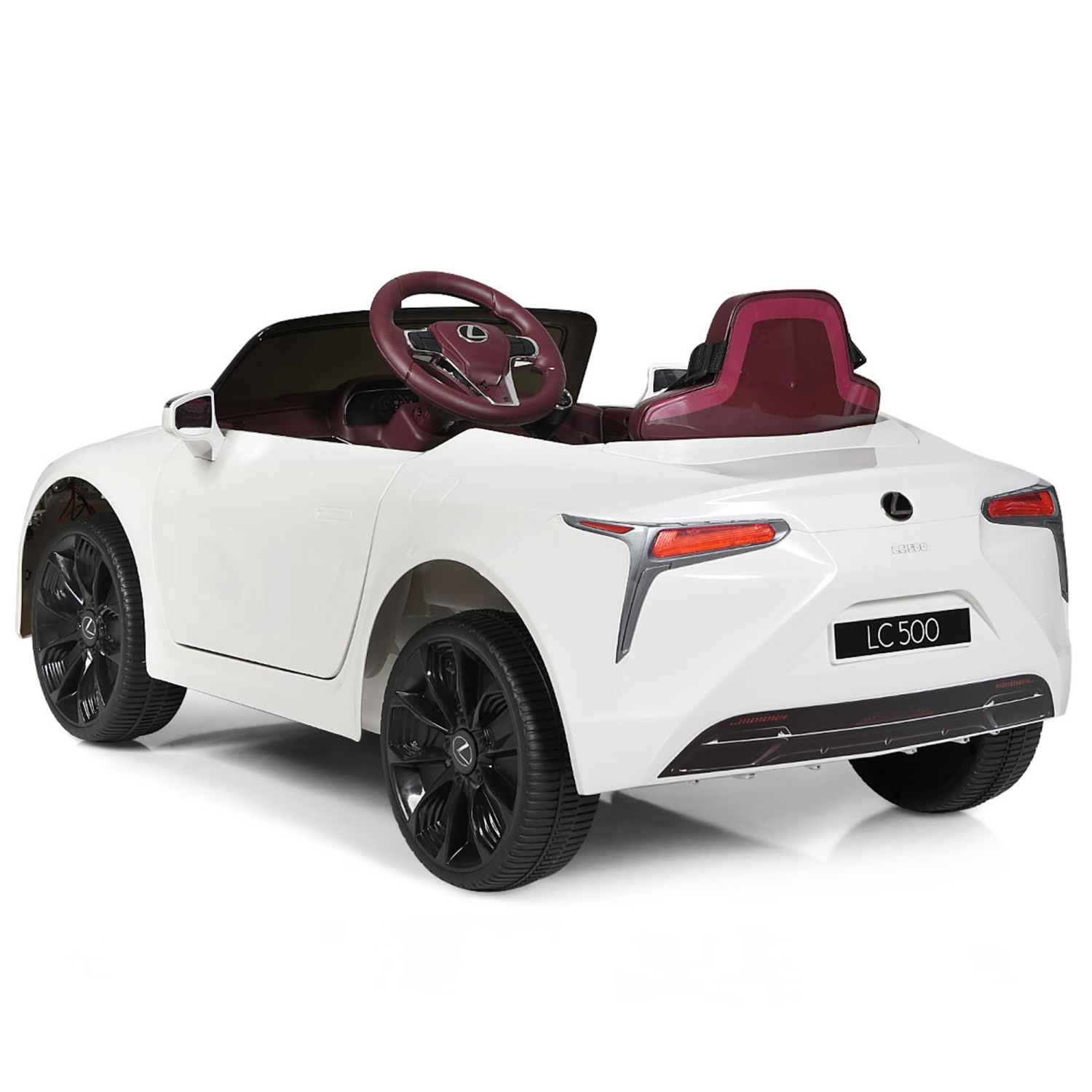 Gymax 12V Licensed Lexus LC500 Kids Ride On Car w/ MP3 Remote Control Black/Red/White