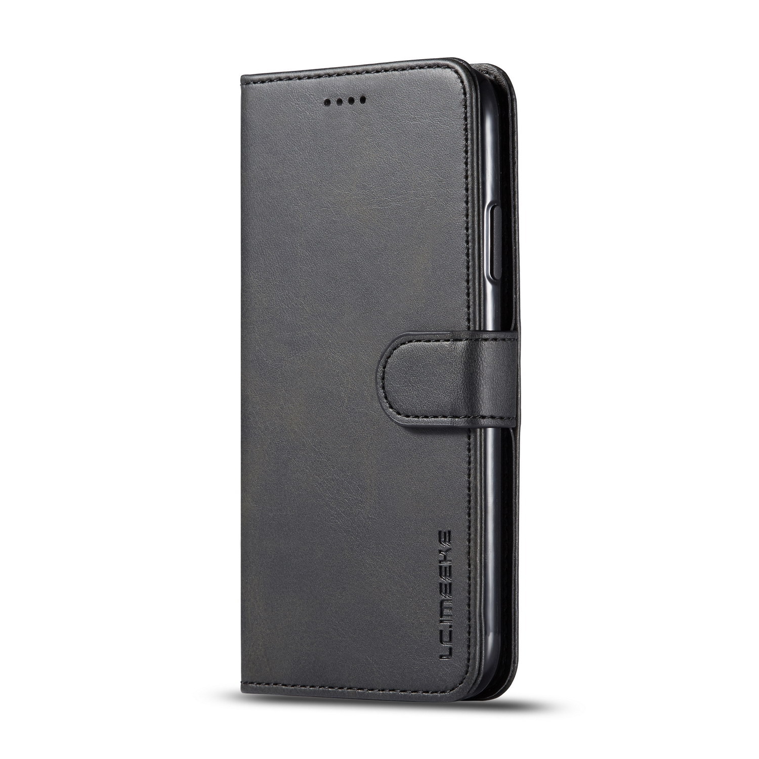 (KeeGuard) Étui portefeuille noir pour iPhone 14 Pro Max Étui portefeuille à rabat en cuir pour carte de crédit porte-carte folio avec support