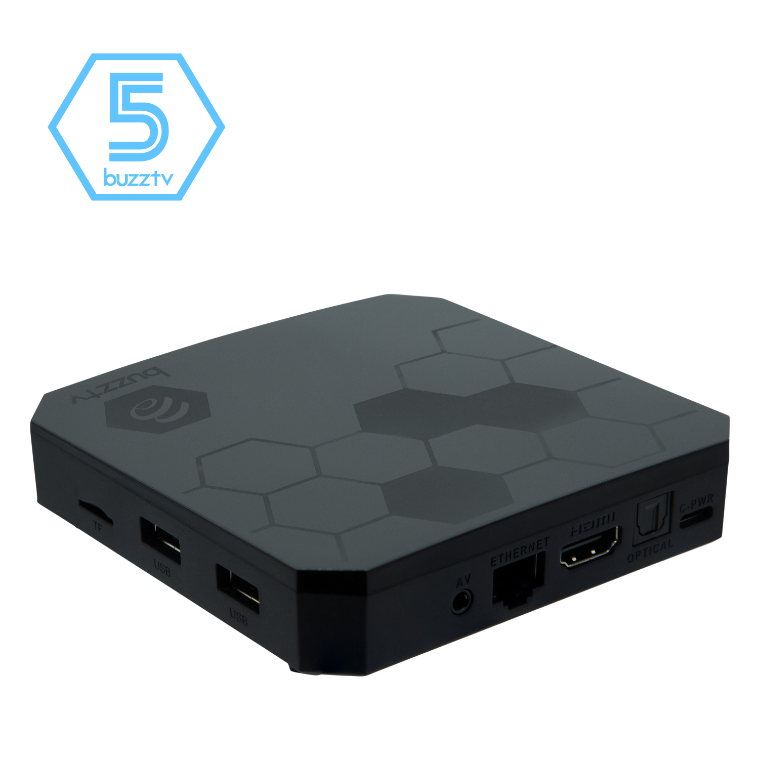 BuzzTV The Classic - 4K UHD Android Media Streaming Player. 4GB RAM / 64GB Memory / 2T2R Dual-band Wi-Fi