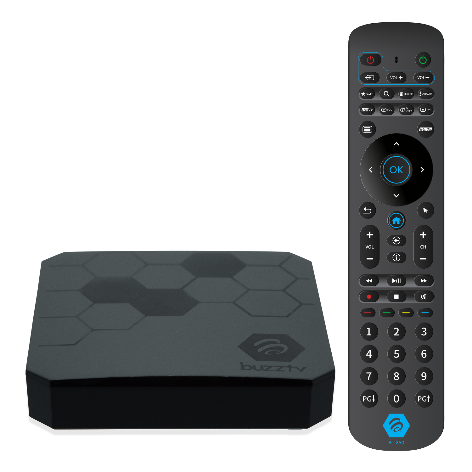 BuzzTV The Classic - 4K UHD Android Media Streaming Player. 4GB RAM / 64GB Memory / 2T2R Dual-band Wi-Fi