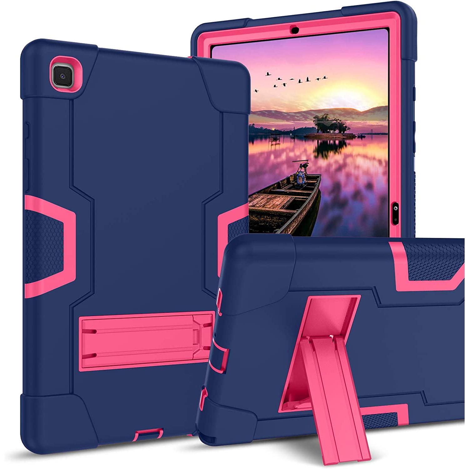 G Galaxy Tab A7 10.4 2020 Case SM-T500 T505 T507 Kickstand Hybrid 3 in 1 Heavy Duty Rugged Full Body Cover for Kids Shockproof Protective Tablet Case for Samsung Galaxy Tab A7 2020