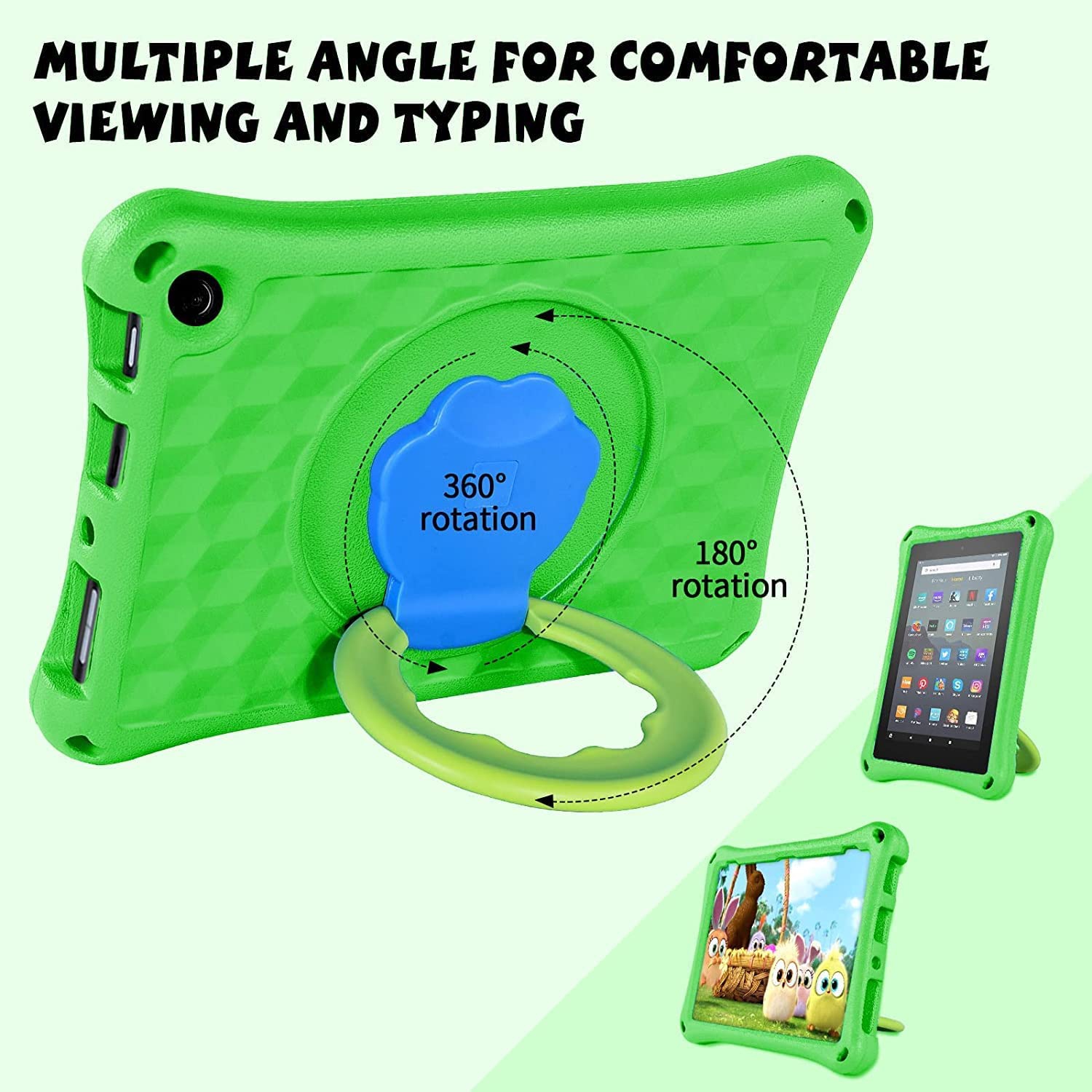 G Fire HD 10 Case for Kids, Lightweight Shockproof 360 ° Rotation Handle Stand Portable Kids Case for Fire HD 10 & 10 Plus & HD 10 Kids & HD 10 Kids