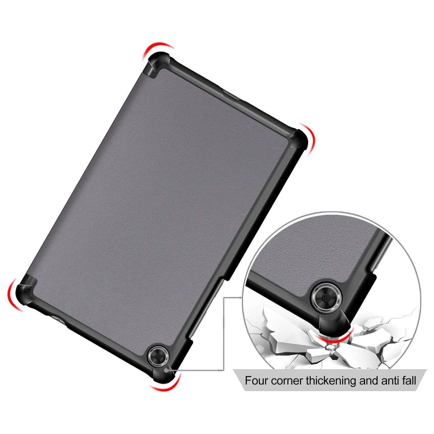 G Lenovo Tab M8 TB-8505F Case, Smart Case Trifold Stand Slim Lightweight Case Cover for Lenovo Tab M8 TB-8505F / TB-8505X Tablet Gray