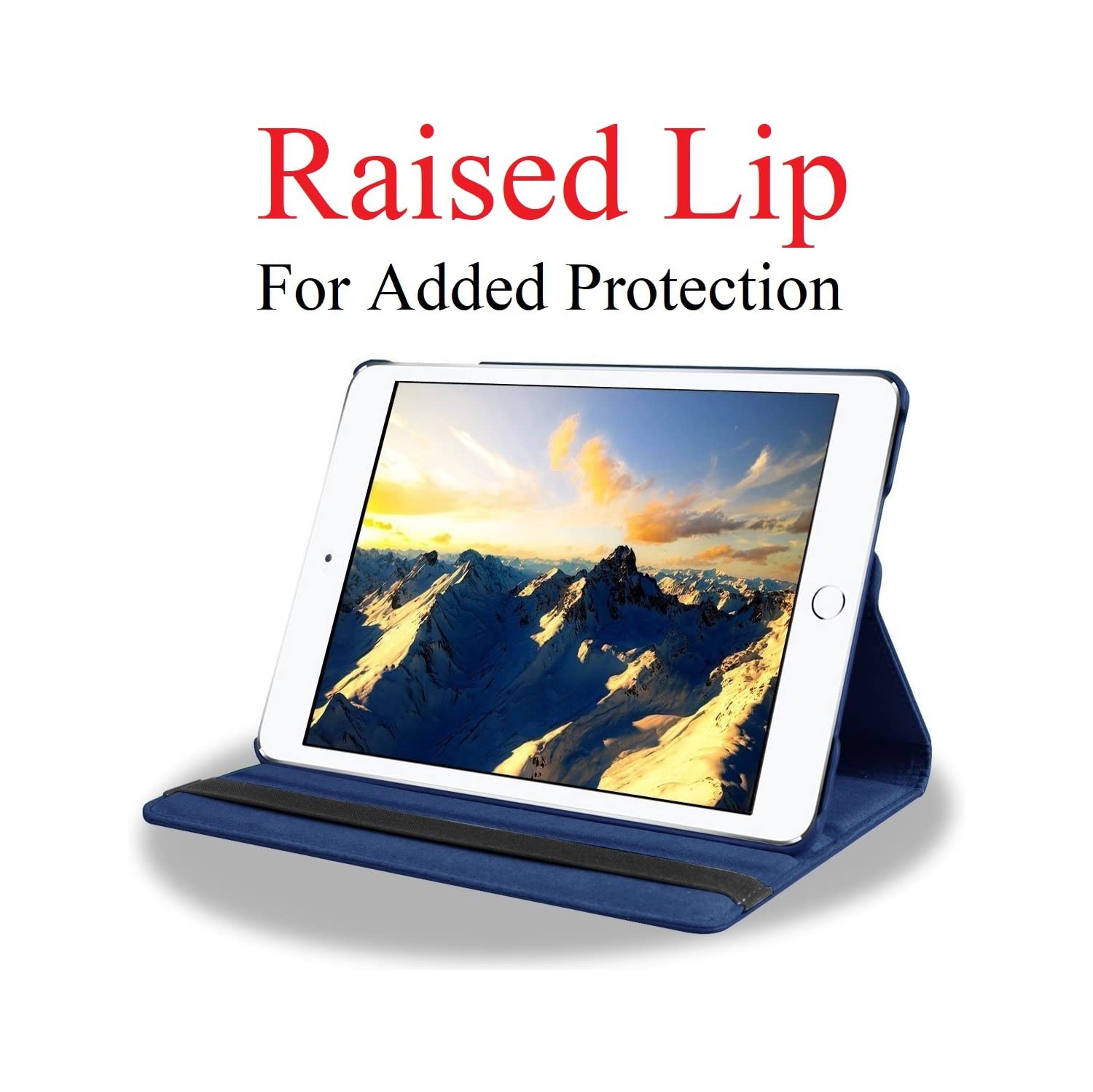 V [Rotating] Case for iPad Air 3 / Pro 10.5 inch (2017), 360 Degree Stand [Auto Sleep/Wake] Folio Leather Smart Cover (Black)