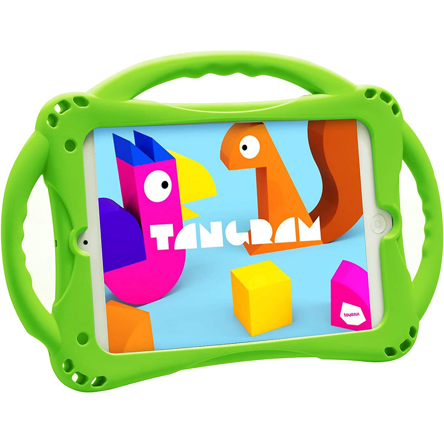 iPad Mini Case, iPad Mini 2 Case, T Kids Case for iPad Mini 5 4 3 2 1, Silicone Childproof Cover for 7.9 inch iPad Mini, Built-in Handle Stand, Comes