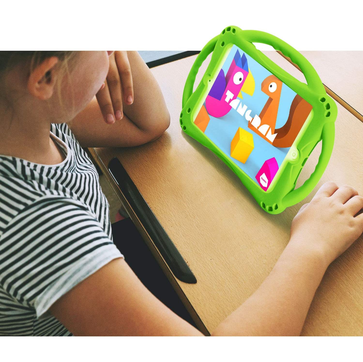 iPad Mini Case, iPad Mini 2 Case, T Kids Case for iPad Mini 5 4 3 2 1, Silicone Childproof Cover for 7.9 inch iPad Mini, Built-in Handle Stand, Comes