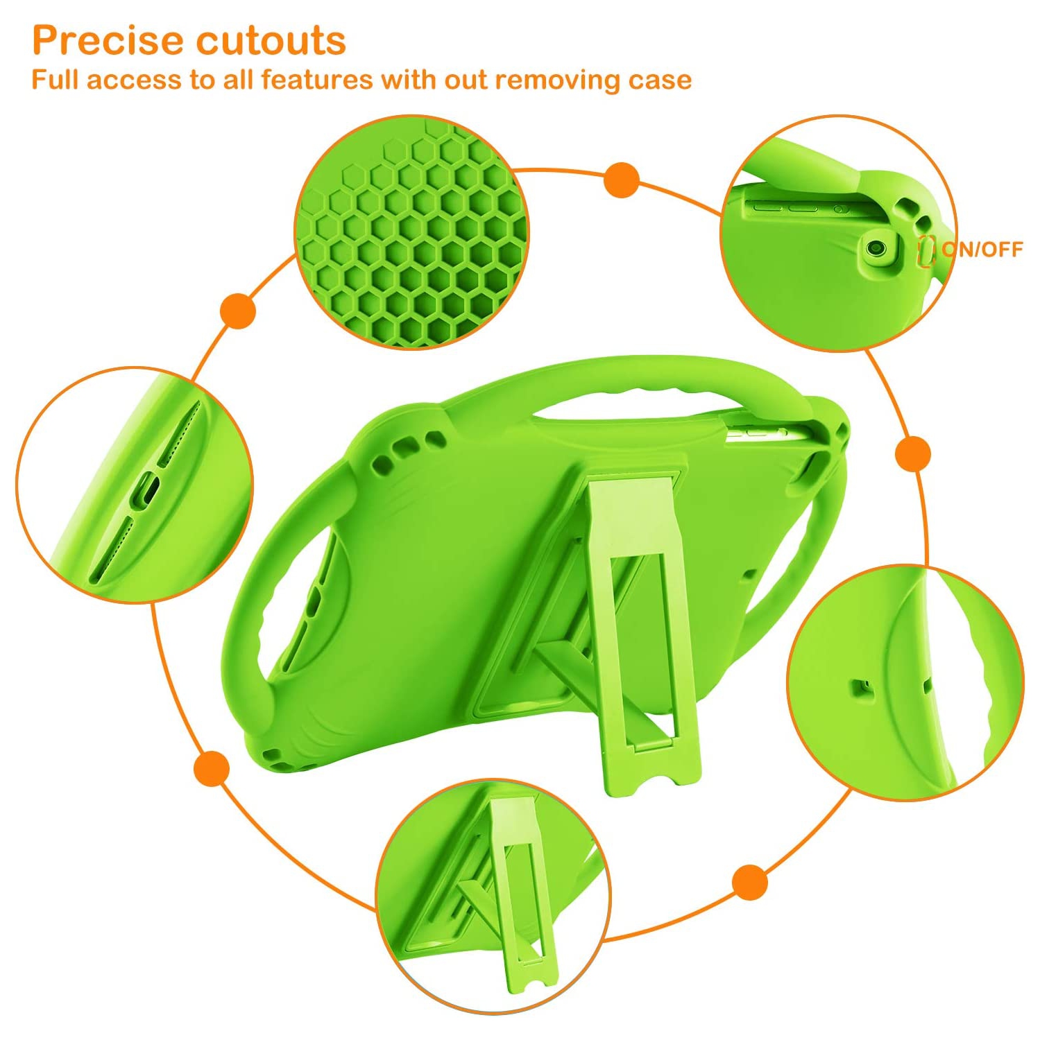 iPad Mini Case, iPad Mini 2 Case, T Kids Case for iPad Mini 5 4 3 2 1, Silicone Childproof Cover for 7.9 inch iPad Mini, Built-in Handle Stand, Comes