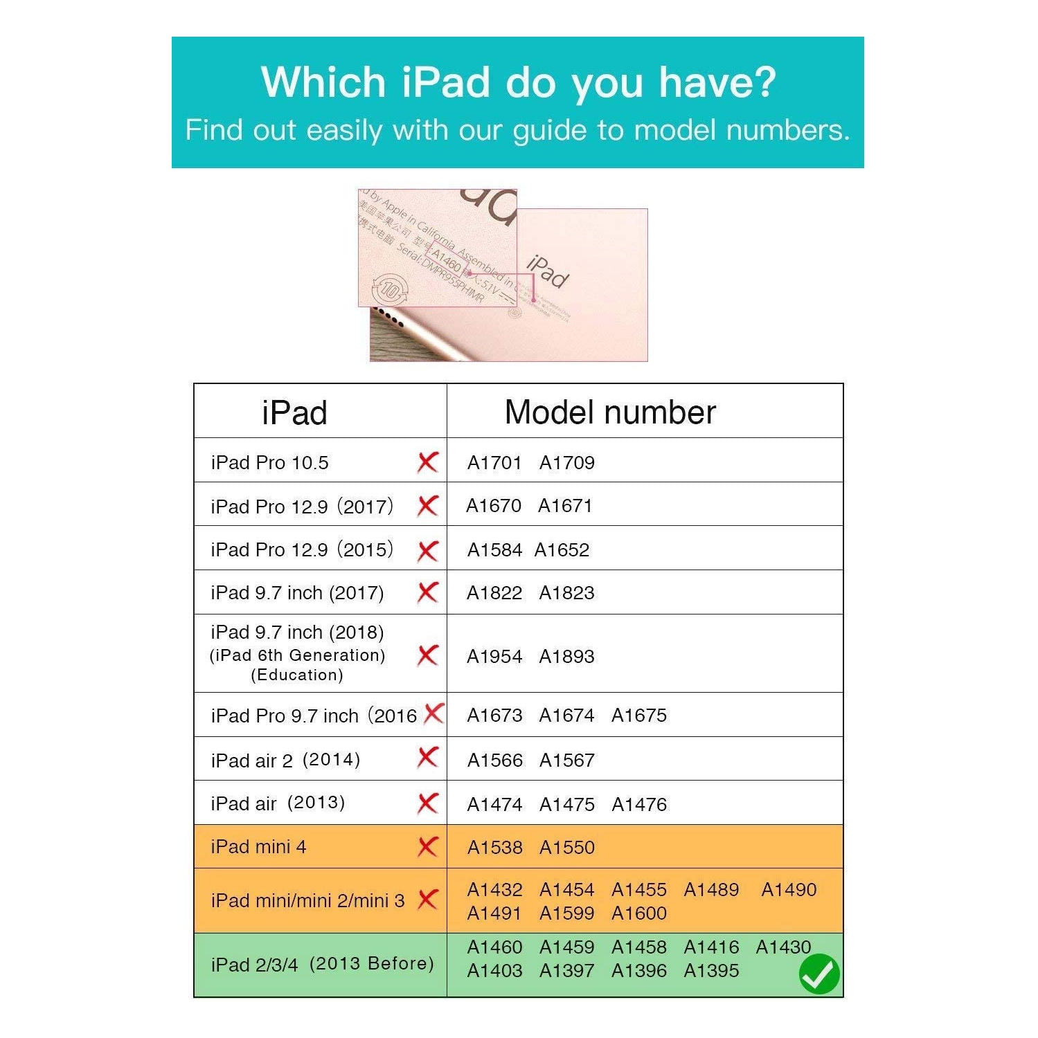 iPad 2/3/4 Case - 360 Degree Rotating Stand Smart Case Protective Cover with Auto Wake Up/Sleep Feature for Apple iPad 4, iPad 3 & iPad 2