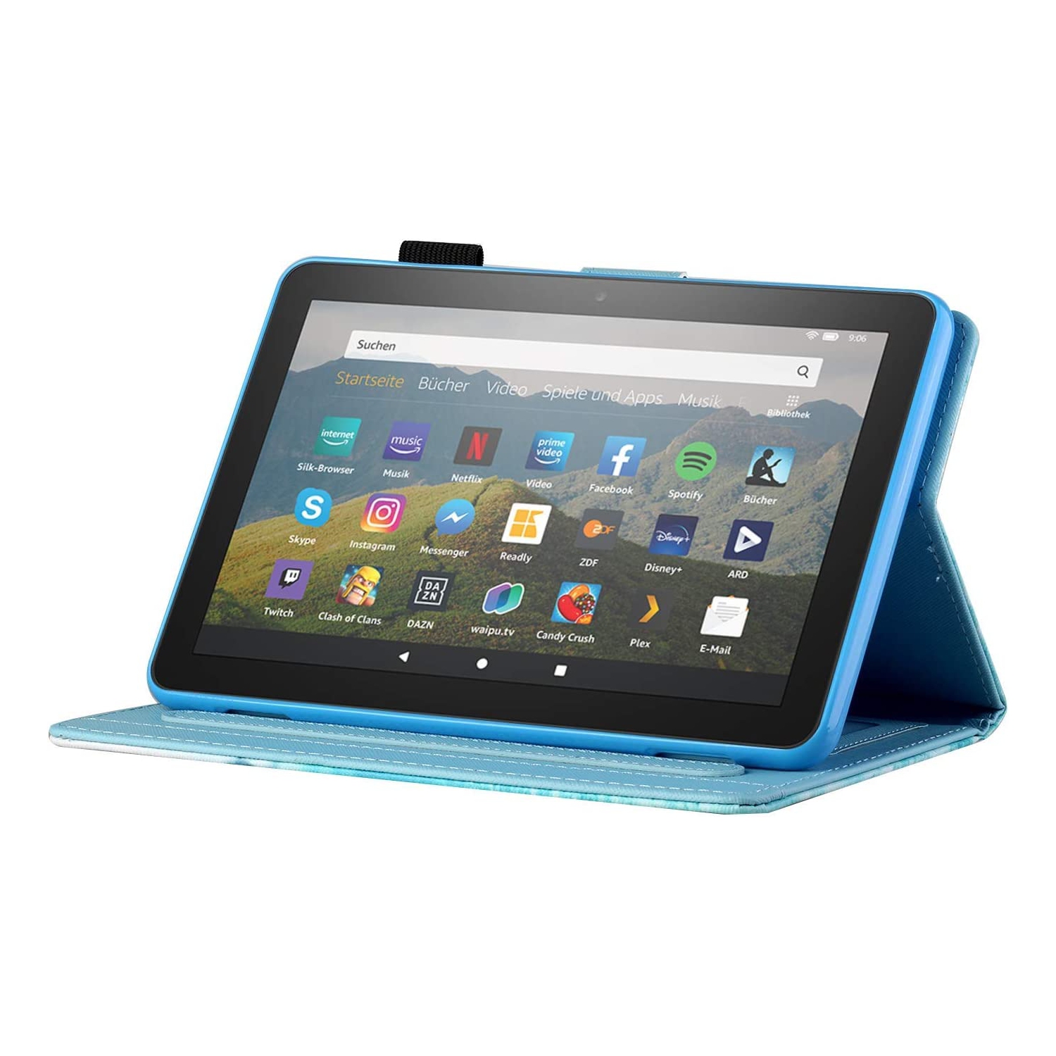 All-New Amazon Fire HD 8 & 8 Plus Case, Not Suitable for 7th/8th/9th Fire 8, Premium PU Leather Stand Cover with Smart Auto Wake/Sleep, Mandala