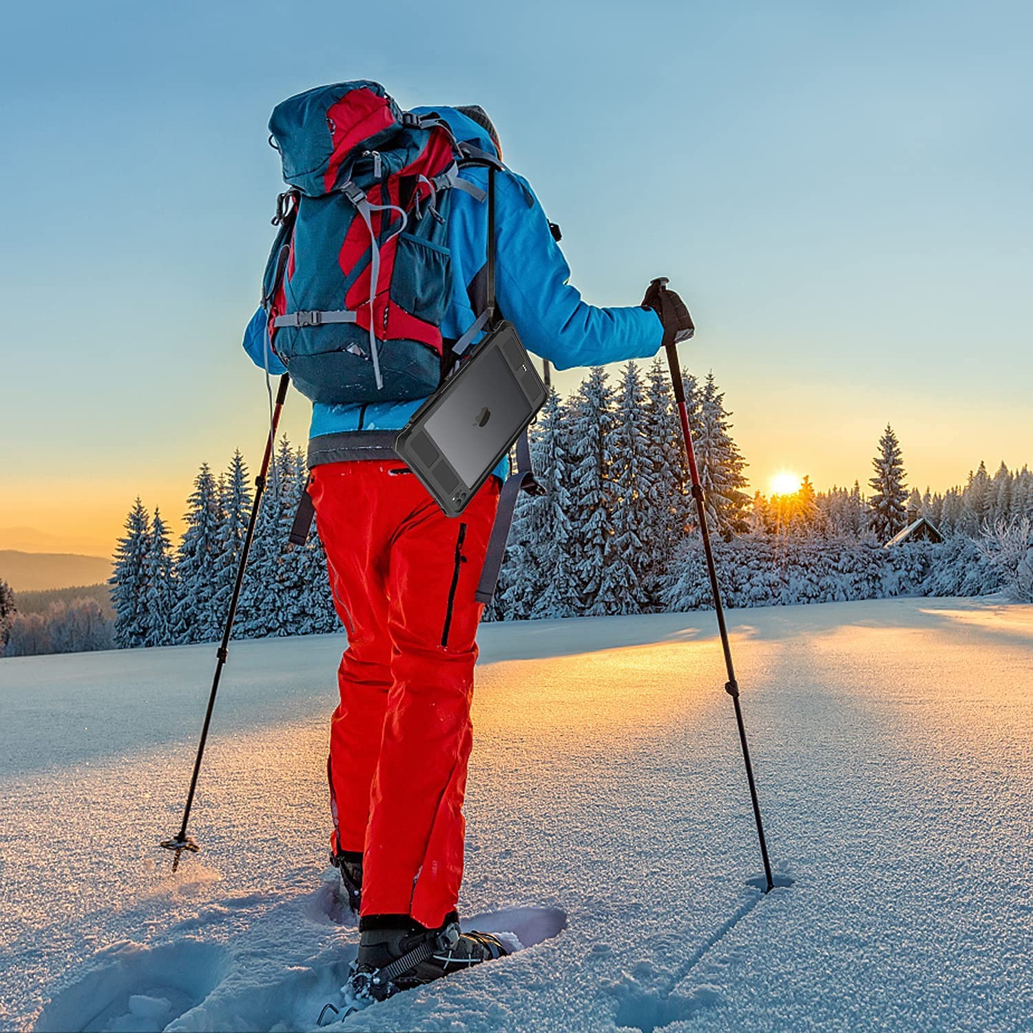 2020/2021,Full-Body Protective Case,Magnetic Pencil Holder,External Keyboard Interface,IP68 Waterproof Dustproof Shockproof iPad Pro 11 Inch Case