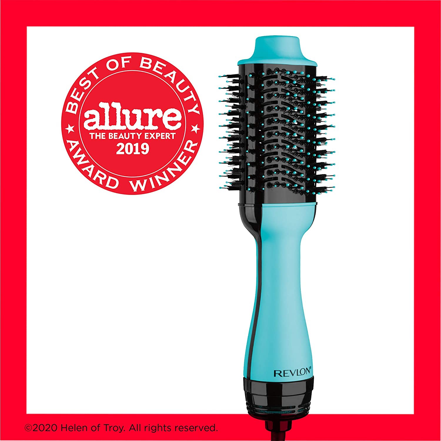 Sèche-cheveux à une étape ET brosse volumisante à air chaud REVLON, menthe