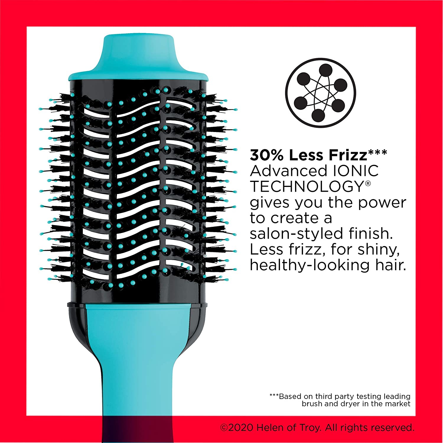 Sèche-cheveux à une étape ET brosse volumisante à air chaud REVLON, menthe