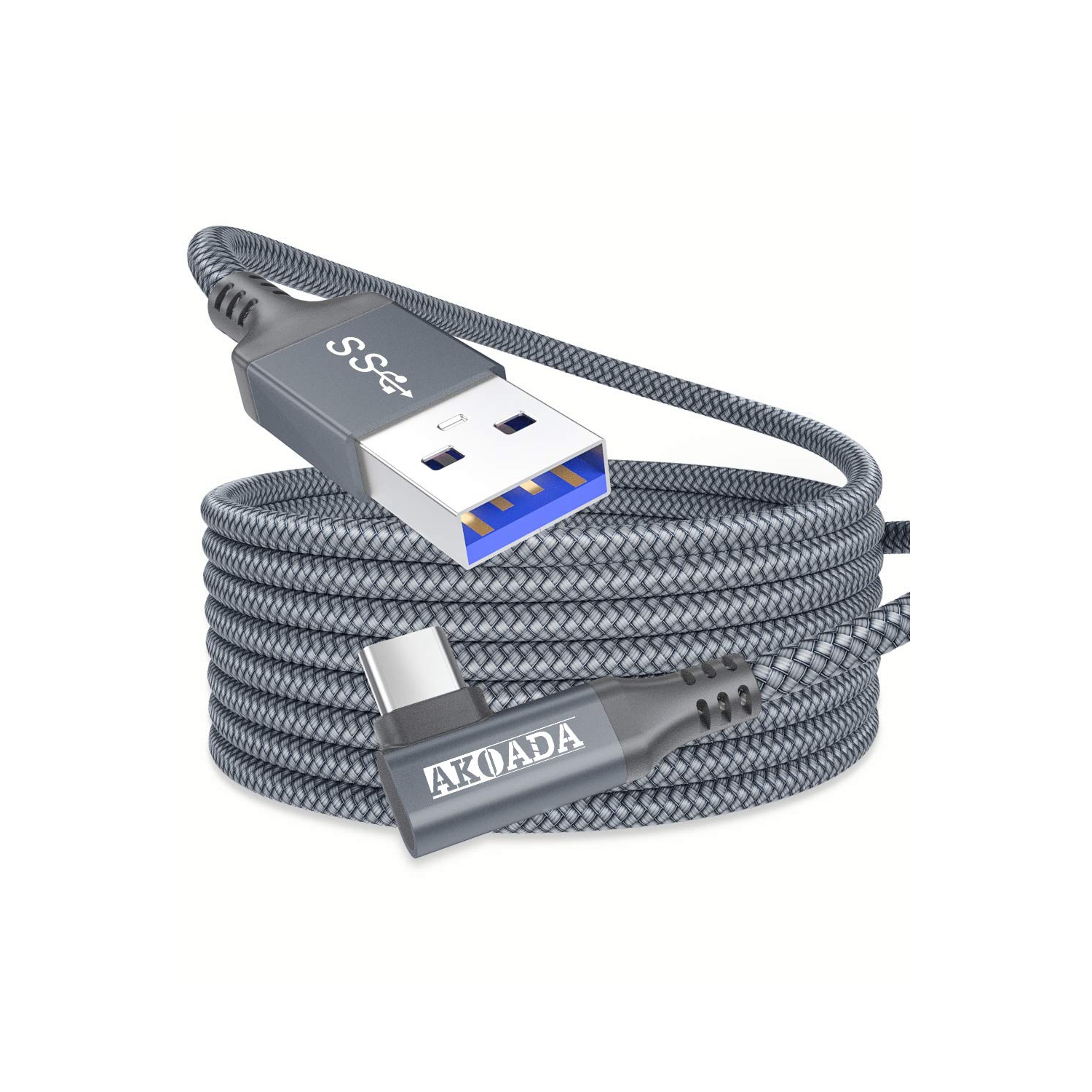 Link Cable for Oculus Quest 2, 16FT USB A to Type C 3.0 5Gbps VR High Speed Data Transfer & Charging Cable