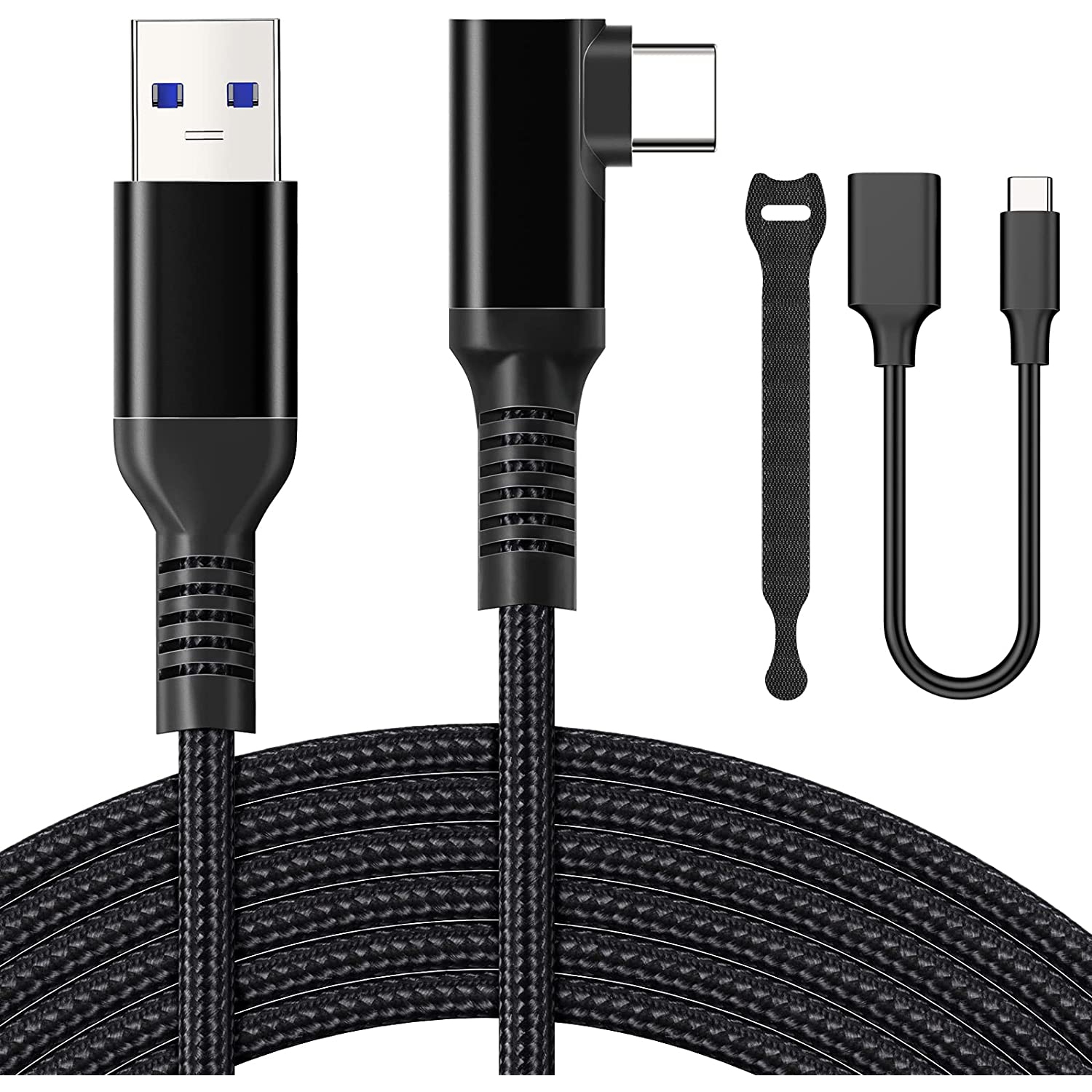 Oculus Quest 2 Link Cable 5M USB C to USB 3.0 Charging Cable for Meta VR Quest 1/2, Gaming PC, Steam VR, with USB C