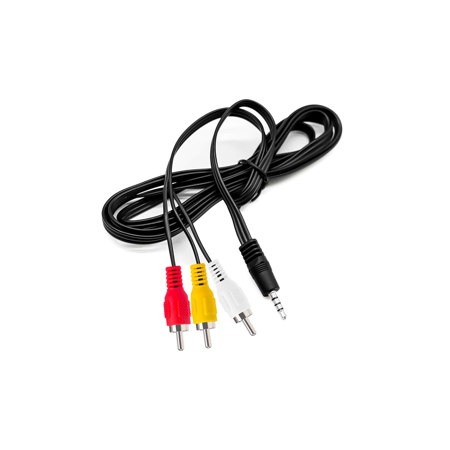 Câble convertisseur audio-vidéo mâle 3,5&nbsp;mm vers 3 RCA audio-vidéo mâle câble adaptateur de câble pour téléviseur