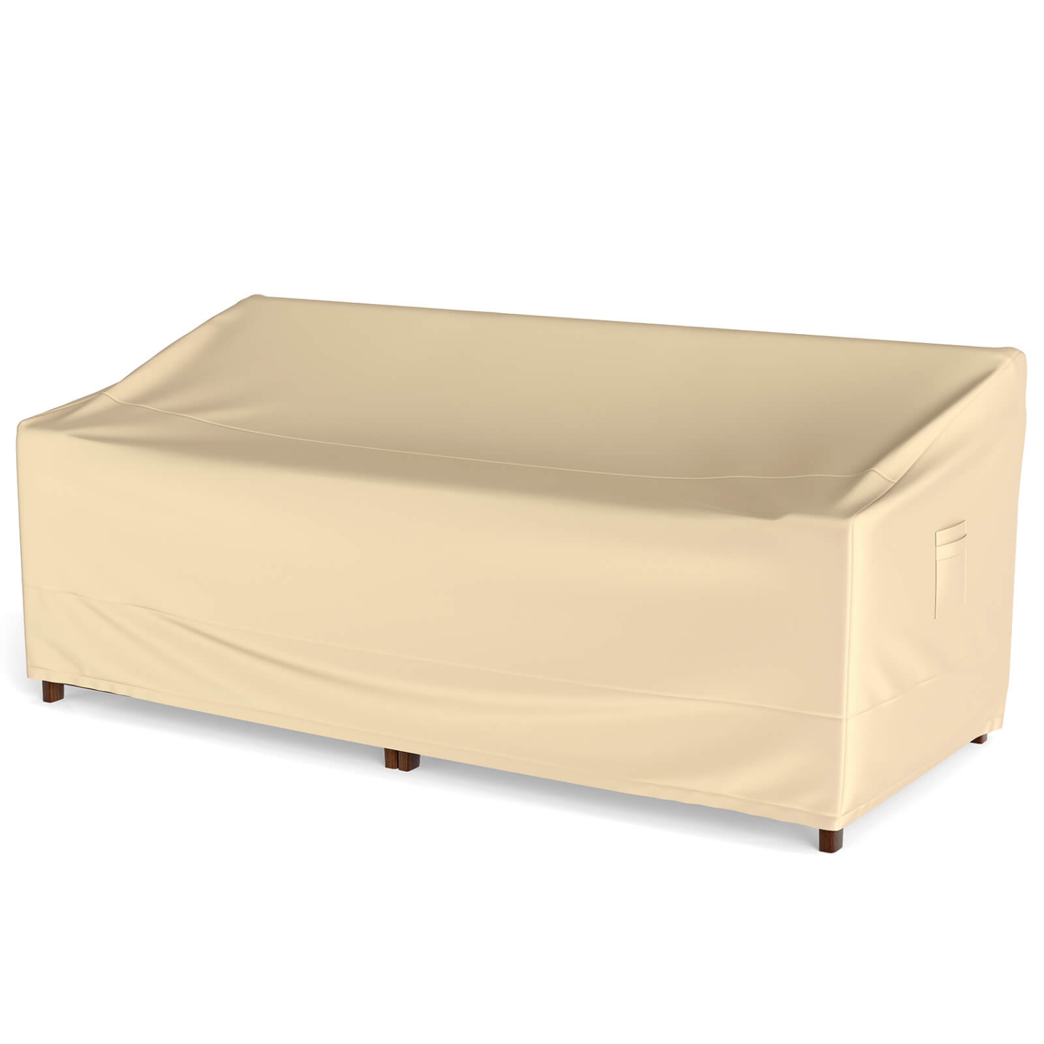 Costway Patio 77"x43" 3-Seater Outdoor Deep Couch Sofa Cover Waterproof Handle Air Vent