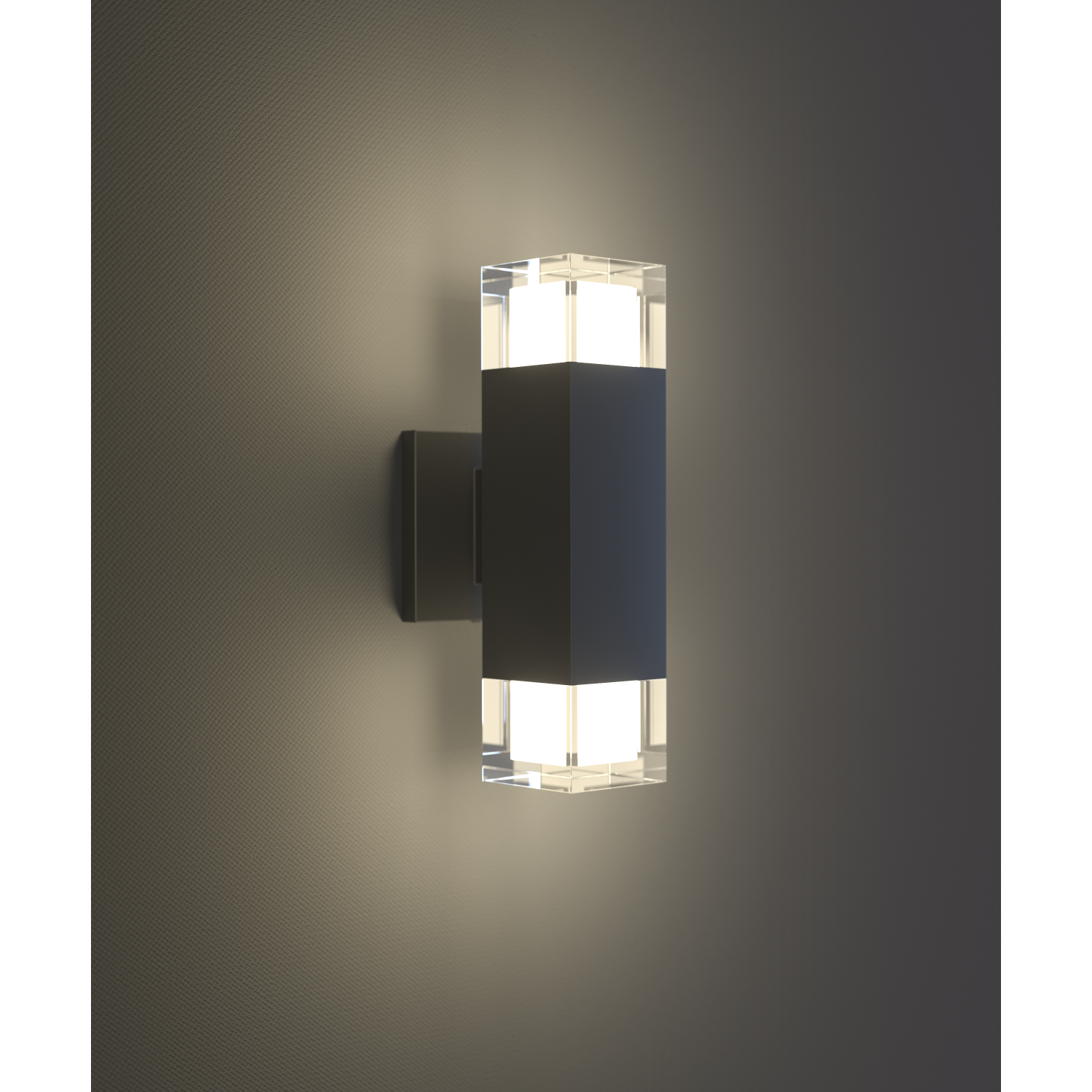 BAZZ Luvia Outdoor Integrated LED Wall Fixture Light Scone 18W 900Lumens 3000K 80+CRI, W22042BK