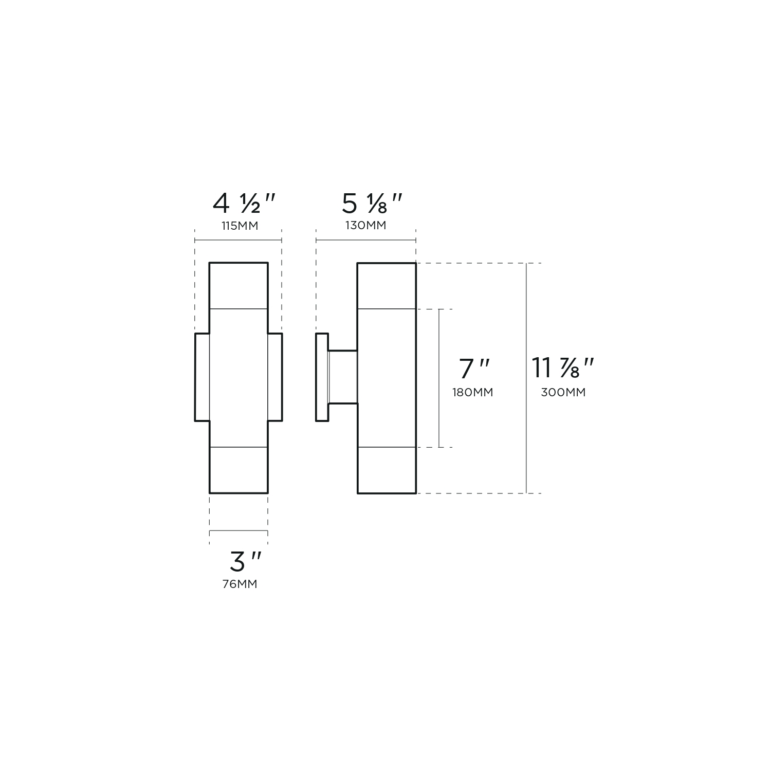BAZZ Luvia Outdoor Integrated LED Wall Fixture Light Scone 18W 900Lumens 3000K 80+CRI, W22042BK