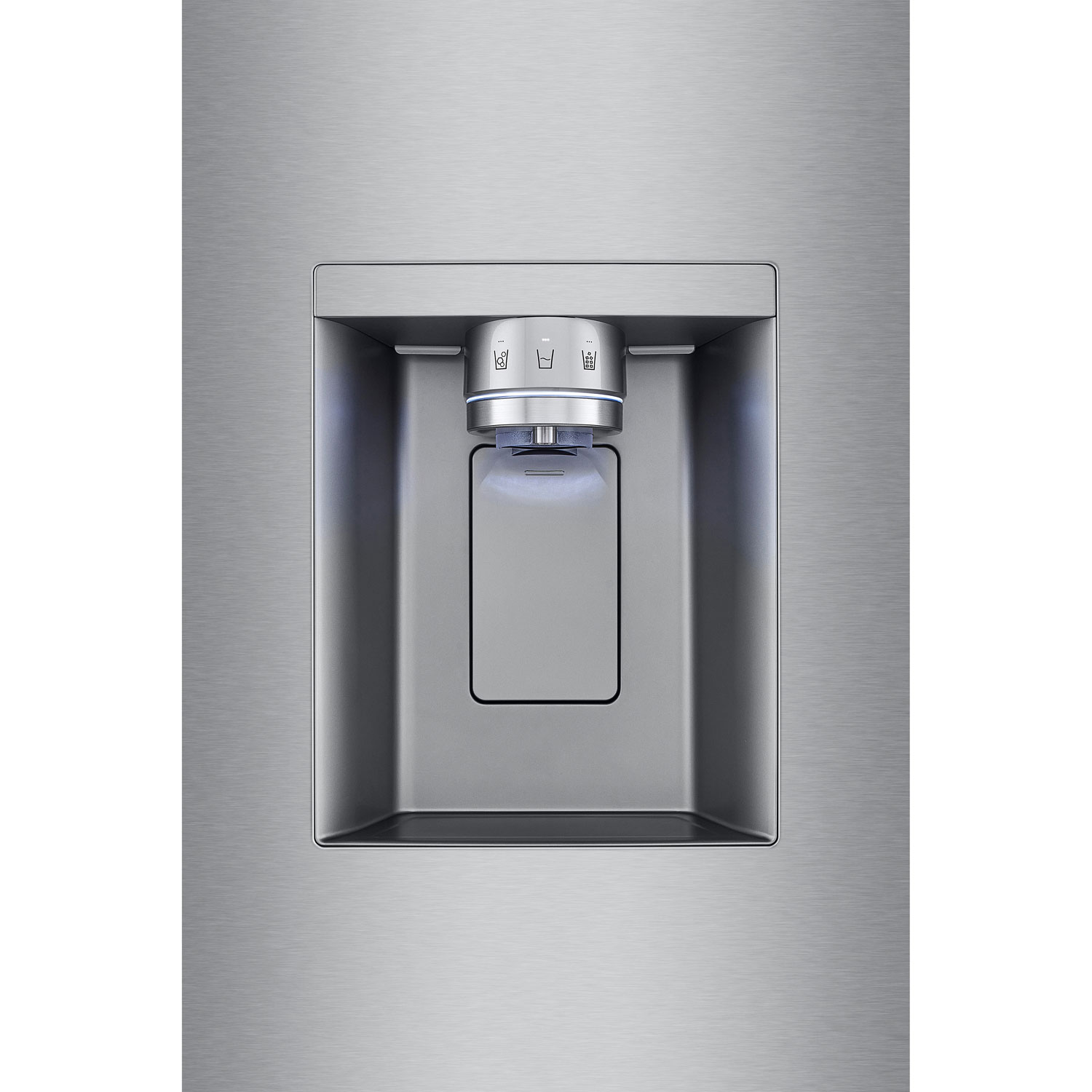 Réfrigérateur à deux portes intelligent à profondeur de comptoir de 26 pi³ et 36 po MAX de LG avec quatre types de glaçons - Acier inoxydable