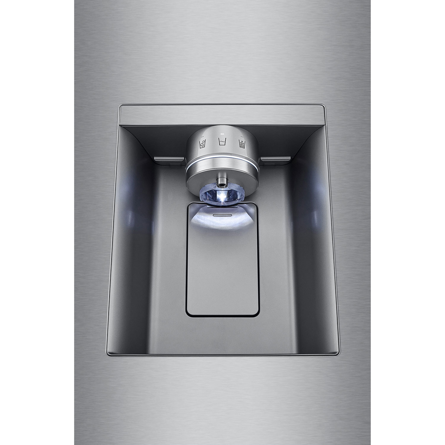 Réfrigérateur à deux portes intelligent à profondeur de comptoir de 26 pi³ et 36 po MAX de LG avec quatre types de glaçons - Acier inoxydable