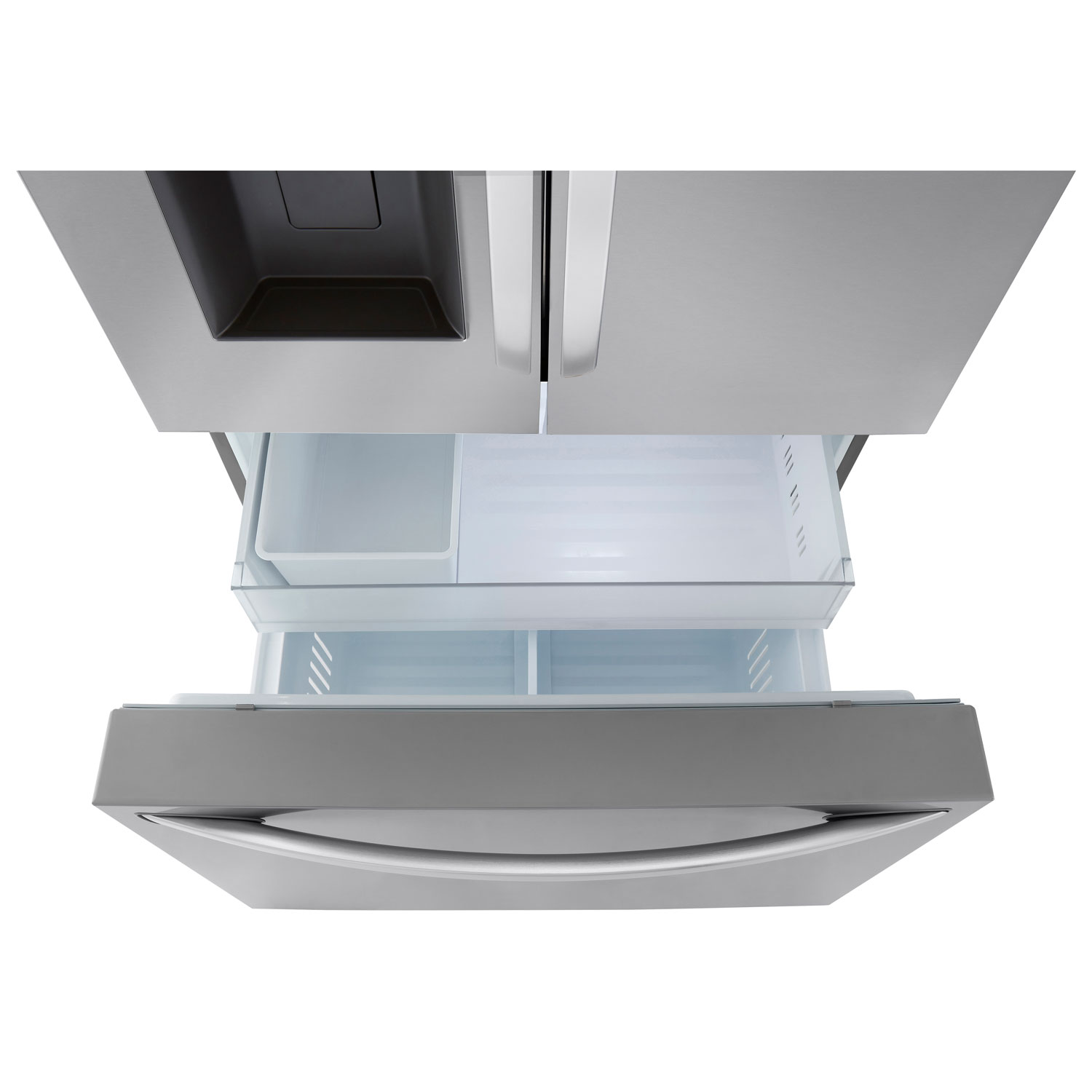 LG 36" 25.5 Cu. Ft. Counter Depth MAX French Door Refrigerator - Stainless Steel