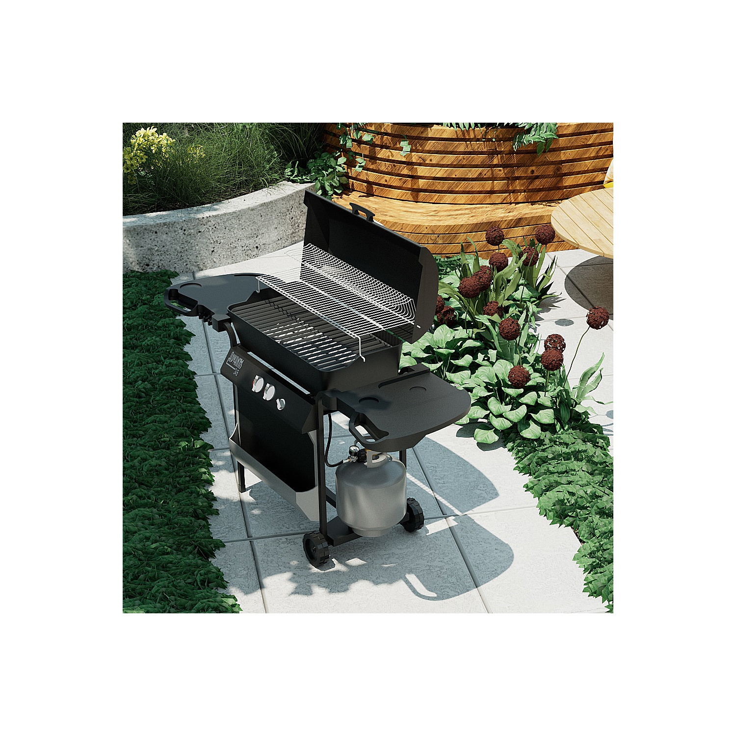 5 Feet Propane Hose Adapter with Propane Tank Gauge for QCC1/Type1 Tank