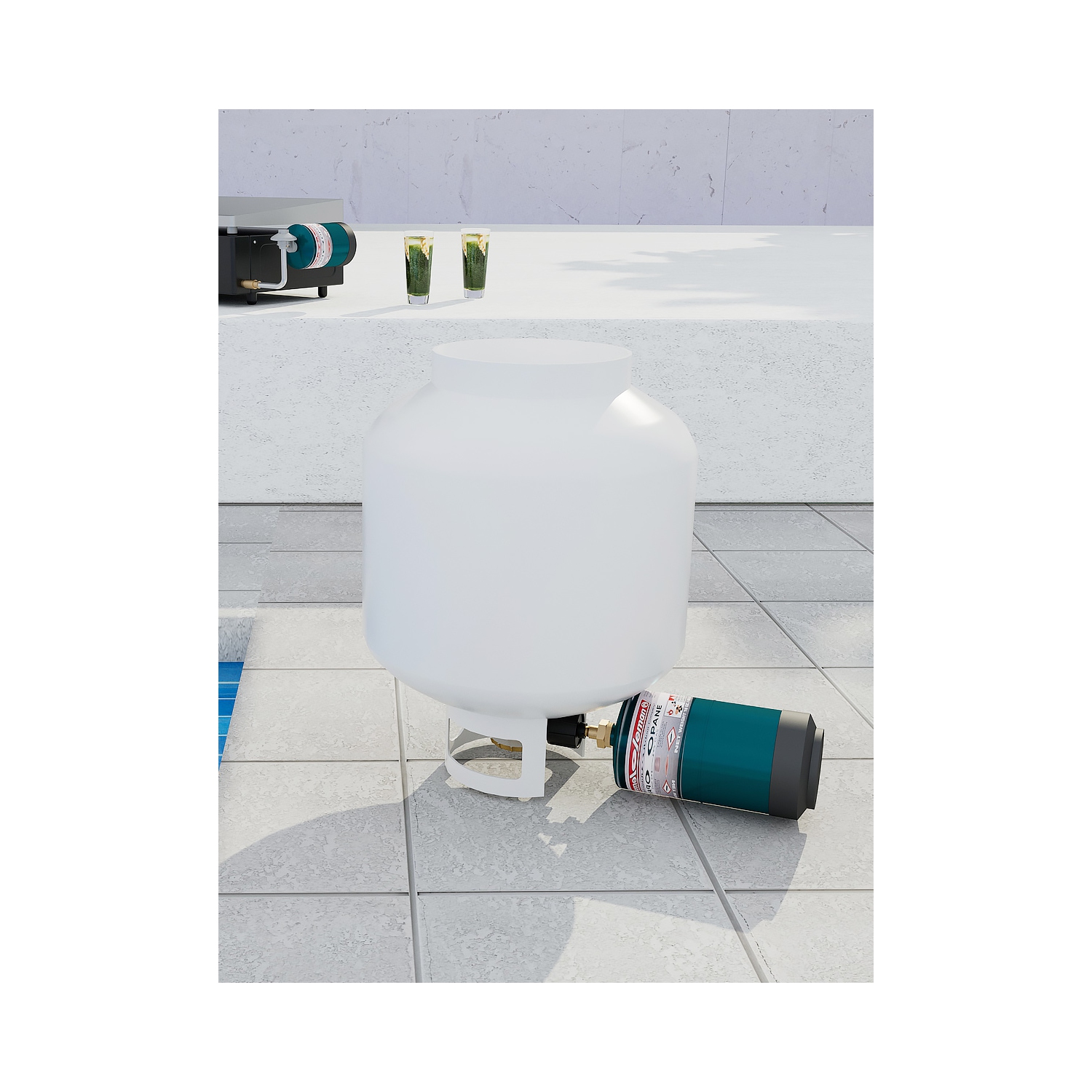 Adaptateur de recharge de propane pour réservoir de propane QCC1/type 1 de 1 lb