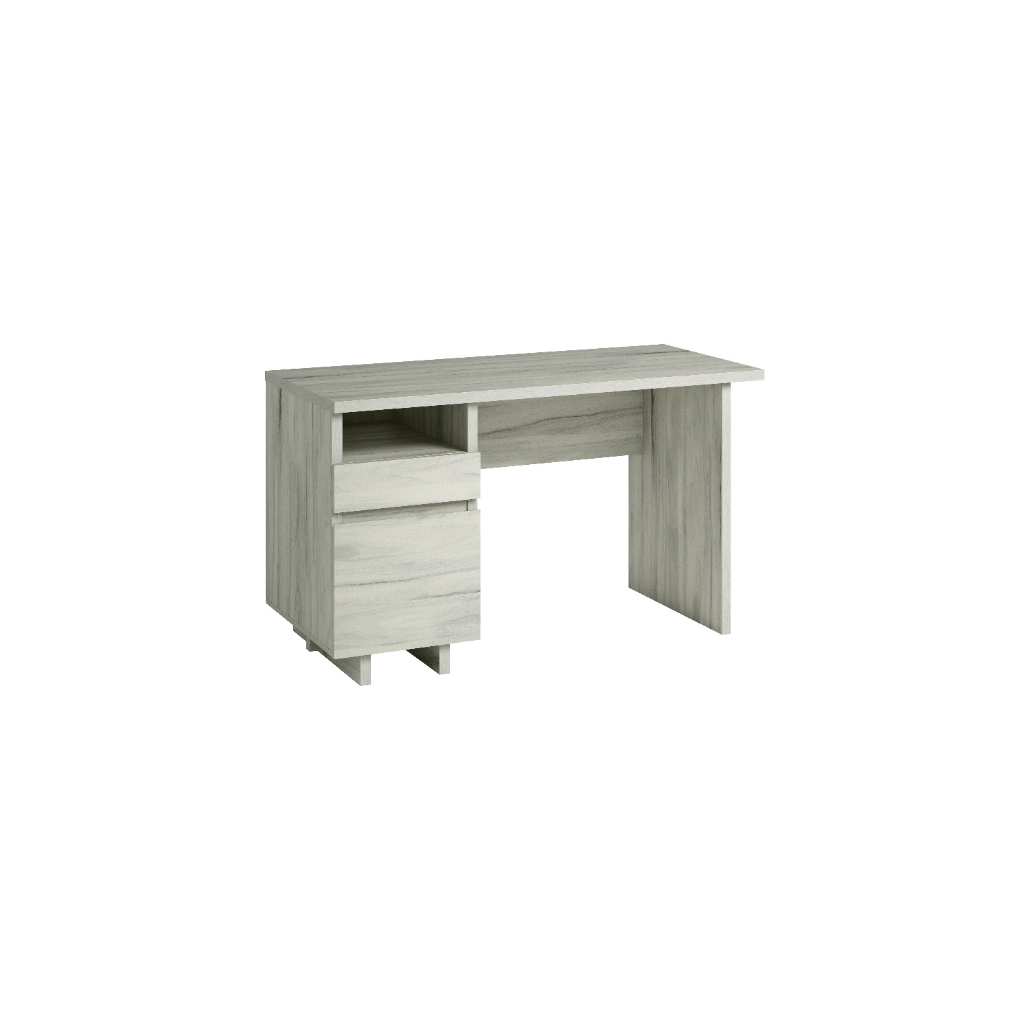 Sauder Select Engineered Wood Desk in Haze Acacia/Natural Finish