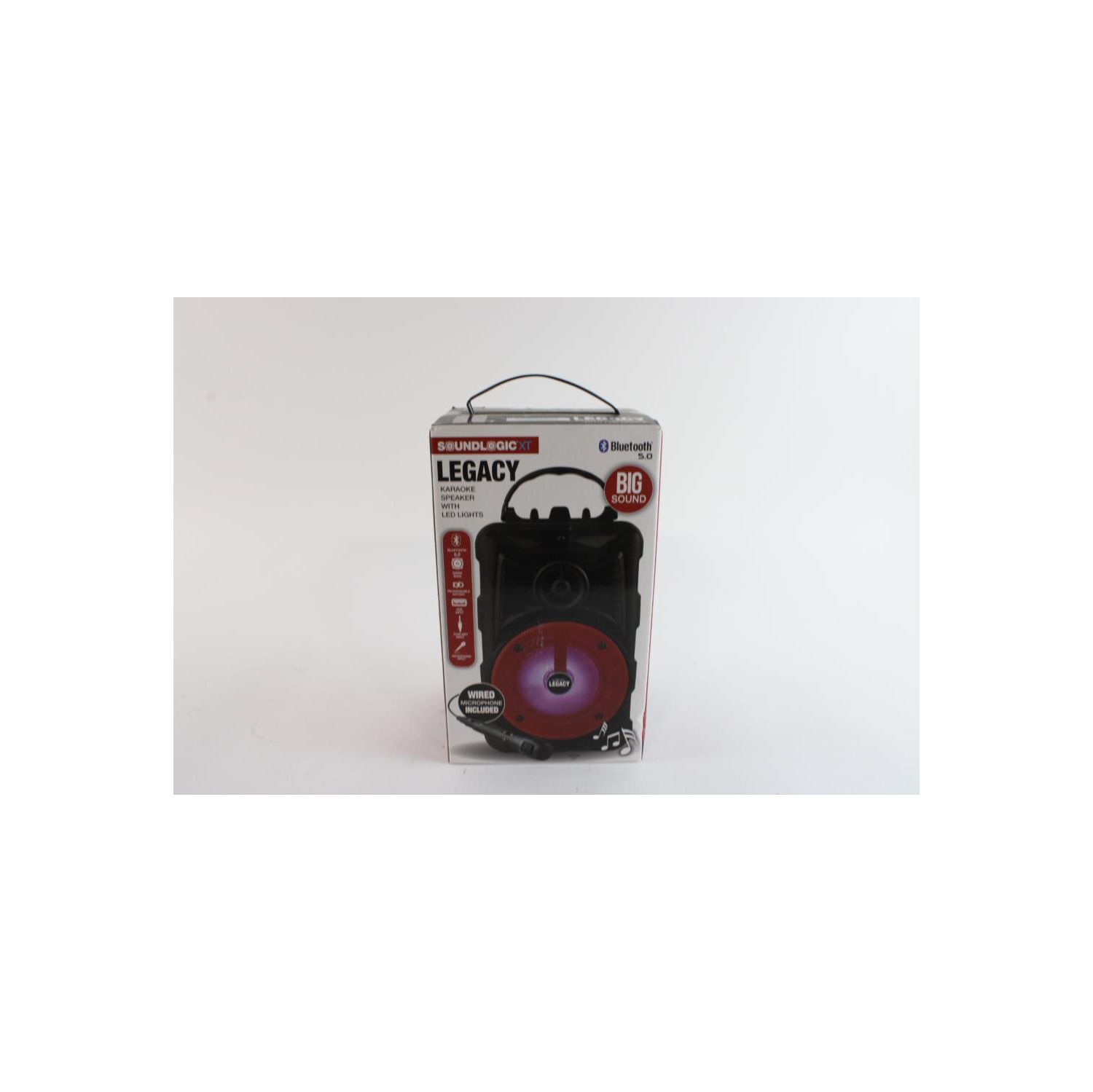 Soundlogic XT LEGACY Karaoke Bluetooth Speaker w/ LED Lights & Wired Mic