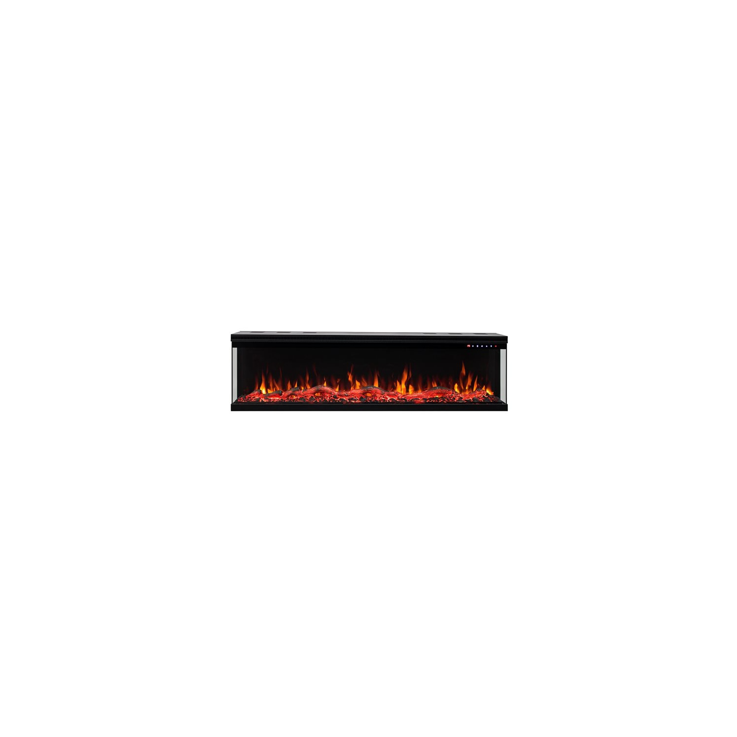 Flamehaus® 3 Sided Electric LED Fireplace Insert - 65"- Black