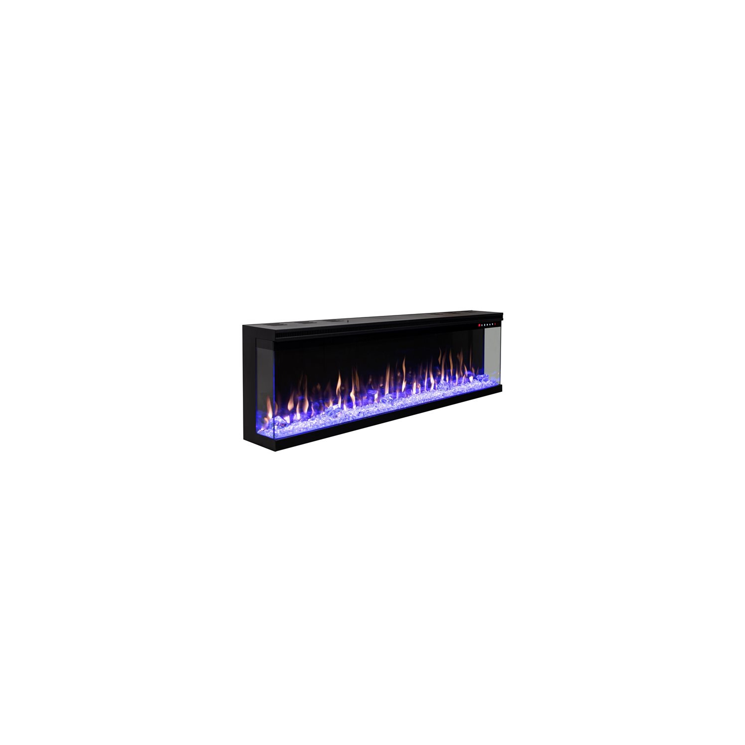 Flamehaus® 3 Sided Electric LED Fireplace Insert - 65"- Black