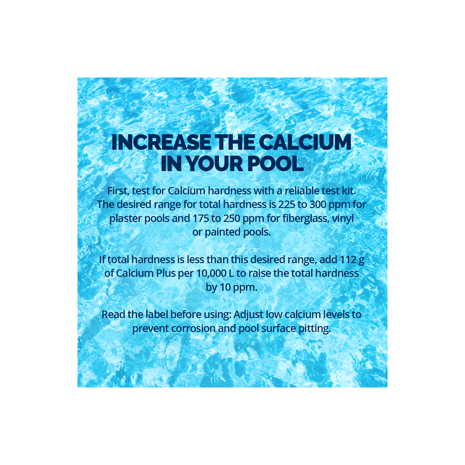 Calcium plus par Pool Supplies Canada