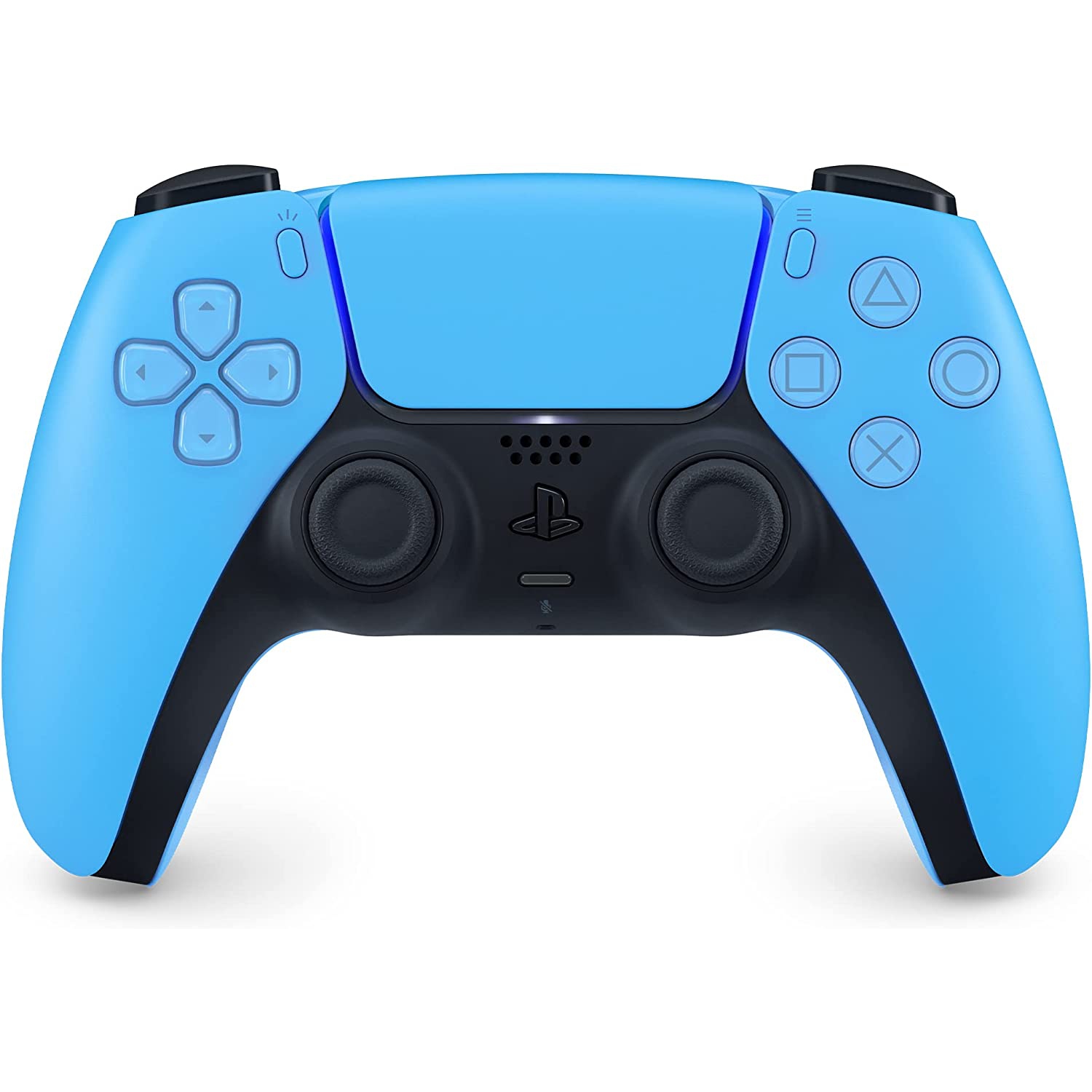 Open Box DualSense PS5 wireless controller with USB-C charging Cable - Starlight Blue