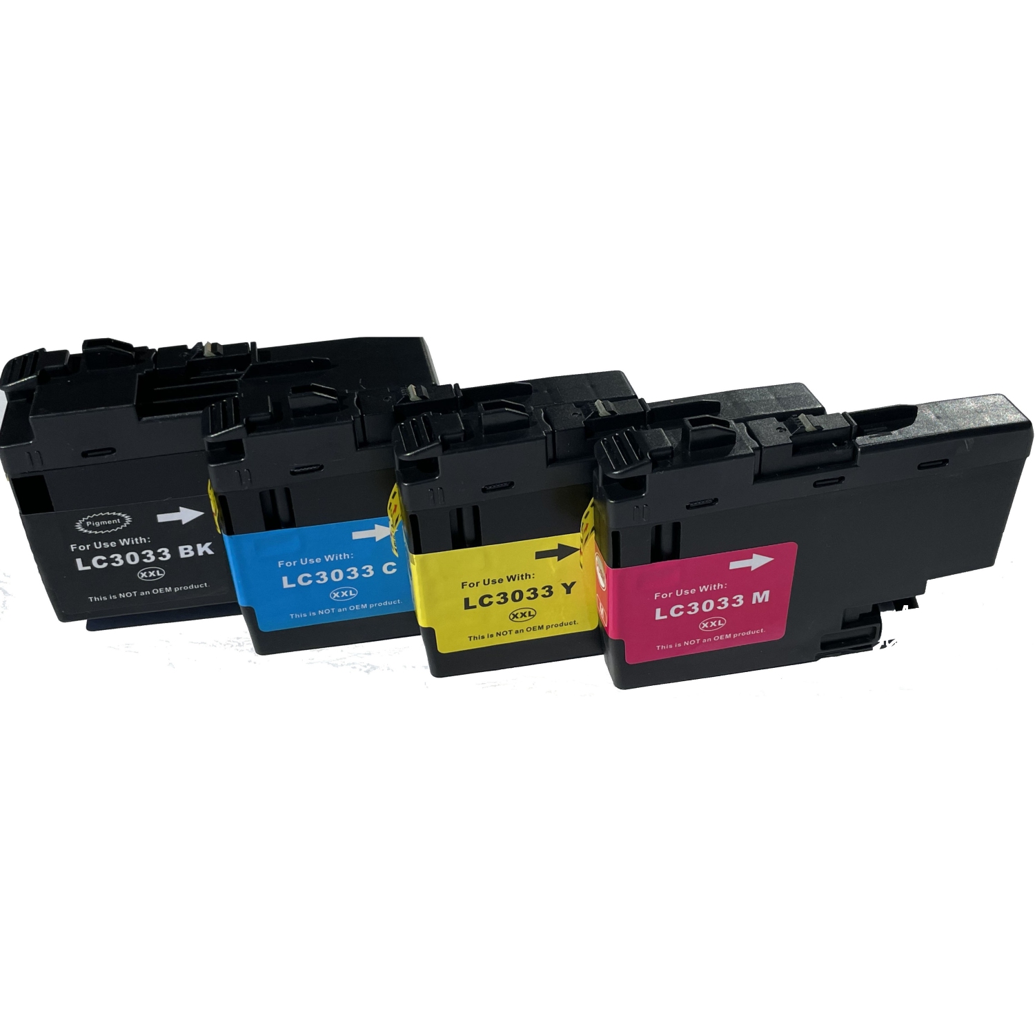 toner4u - 4 ink (BK, C, M, Y) Compatible LC3033 XXL Ink Cartridge Extra High Yield for Brother LC3033 MFC-J805DW, MFC-J995DW, MFC-J995DWX