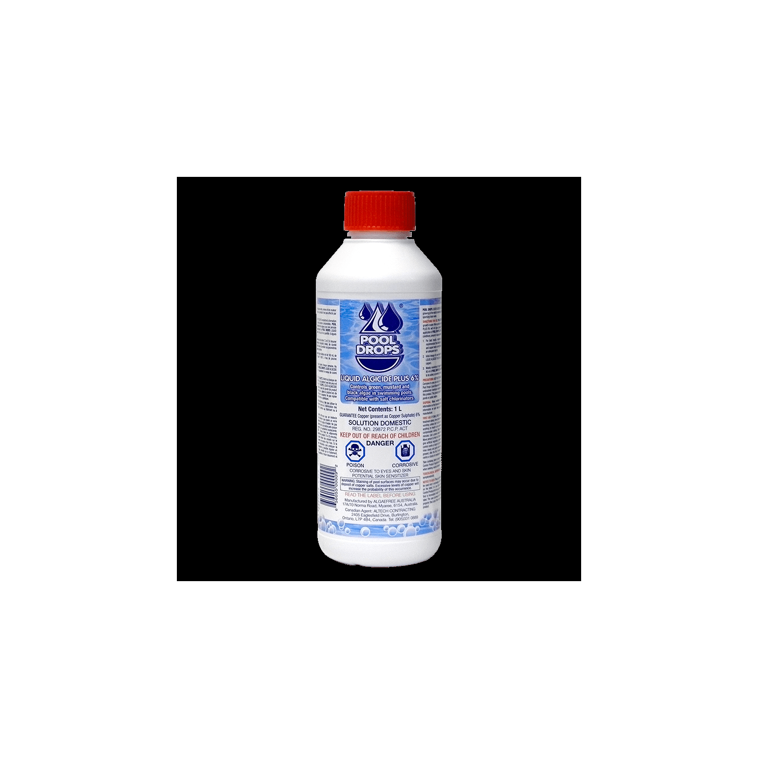 AlgaeFree Pool Drops Liquid Algaecide