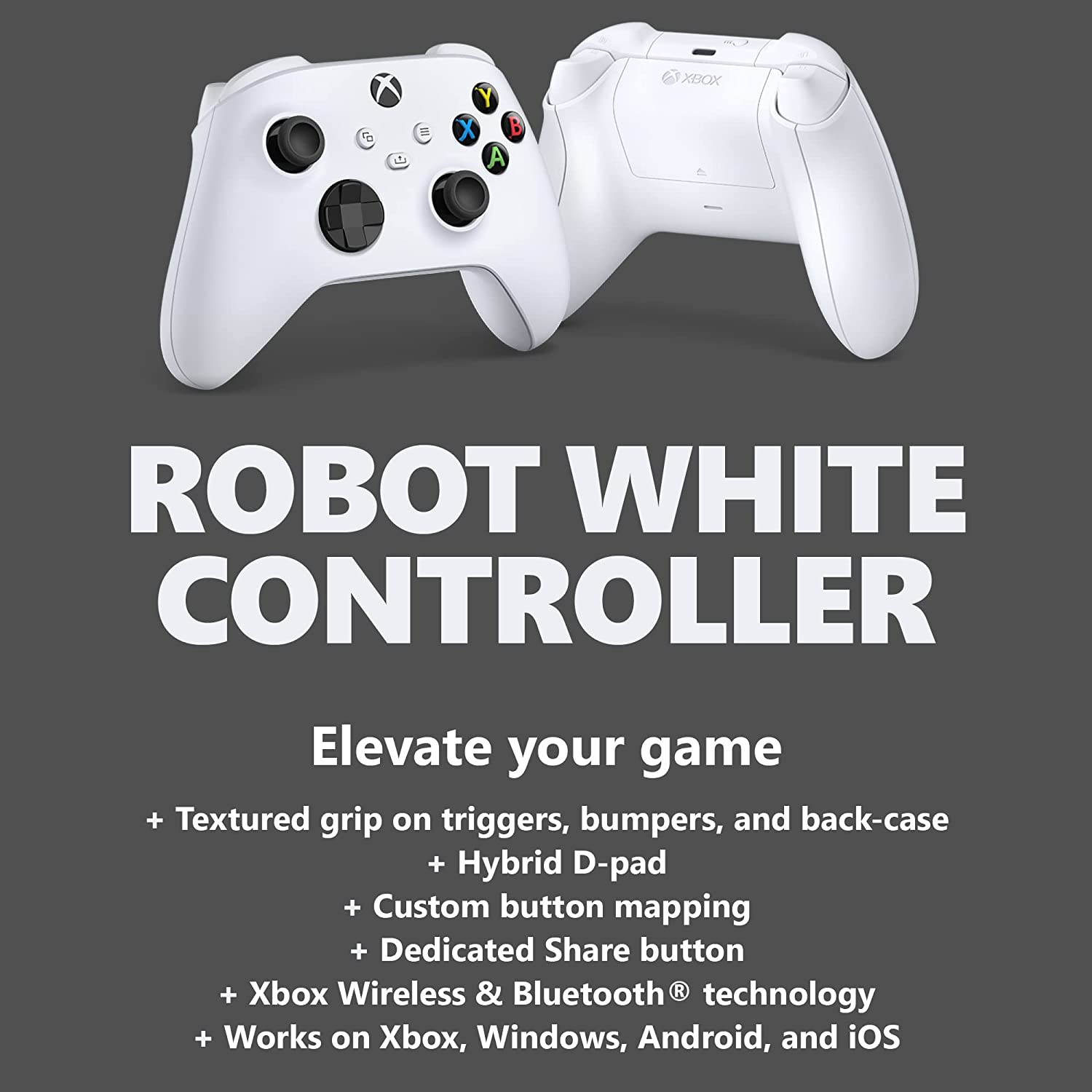 Openbox Xbox Wireless Controller for Xbox Series X|S, Xbox One, and Windows Devices – Robot White