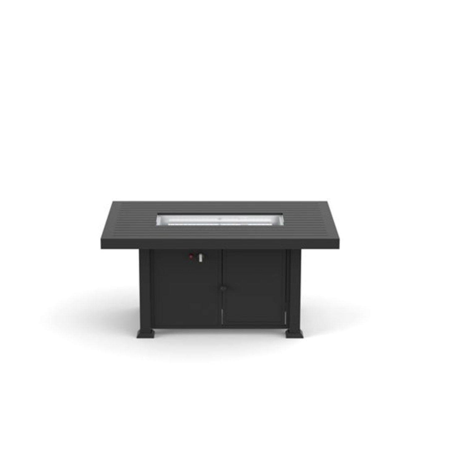 Foyer au gaz propane FlameHaus Blaze, 55 000 BTU, 42 po, aluminium noir