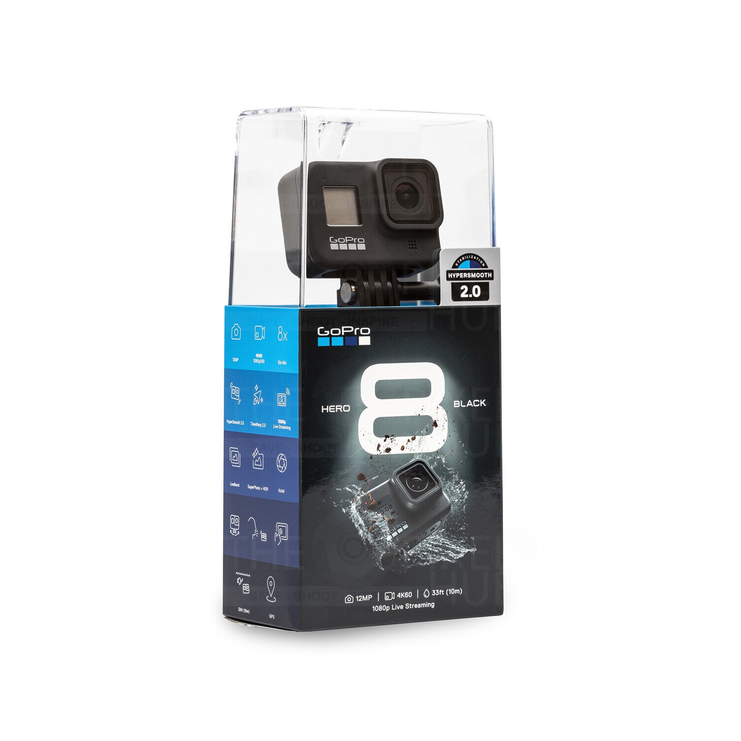 GoPro HERO8 HERO 8 Black - All In 1 PRO ACCESSORY KIT + 32GB +