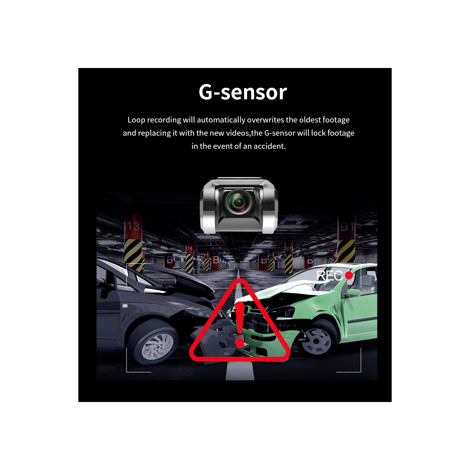 Caméra de voiture HD 1080P Dashcam DVR Enregistreur Dash Cam Car Dvr Caméra de recul auto Caméra de recul de véhicule de l'enregistreur de miroir