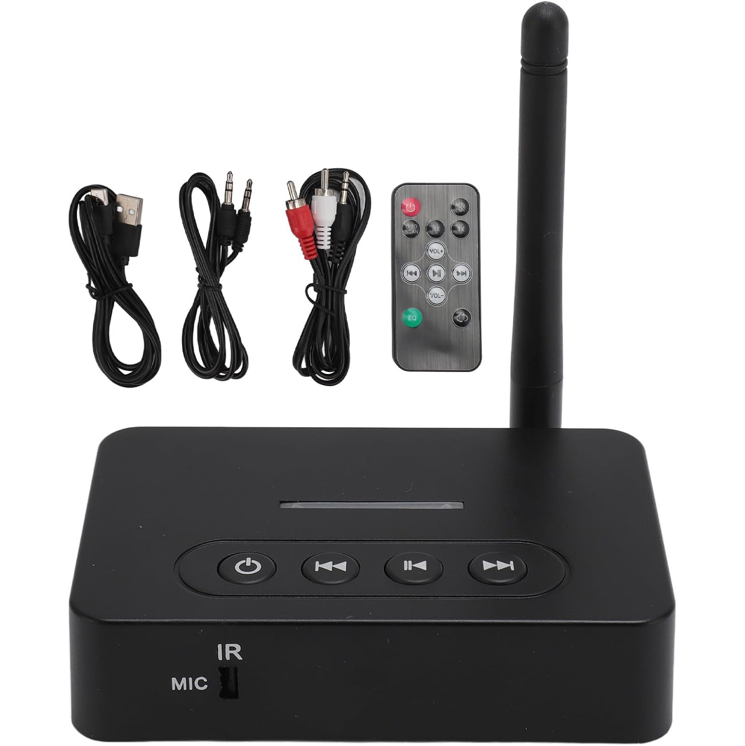 2 en 1 Bluetooth Audio Transceiver Transmitter Receiver Wireless Converter Interface Bluetooth5.0 RCA/AUX/USB
