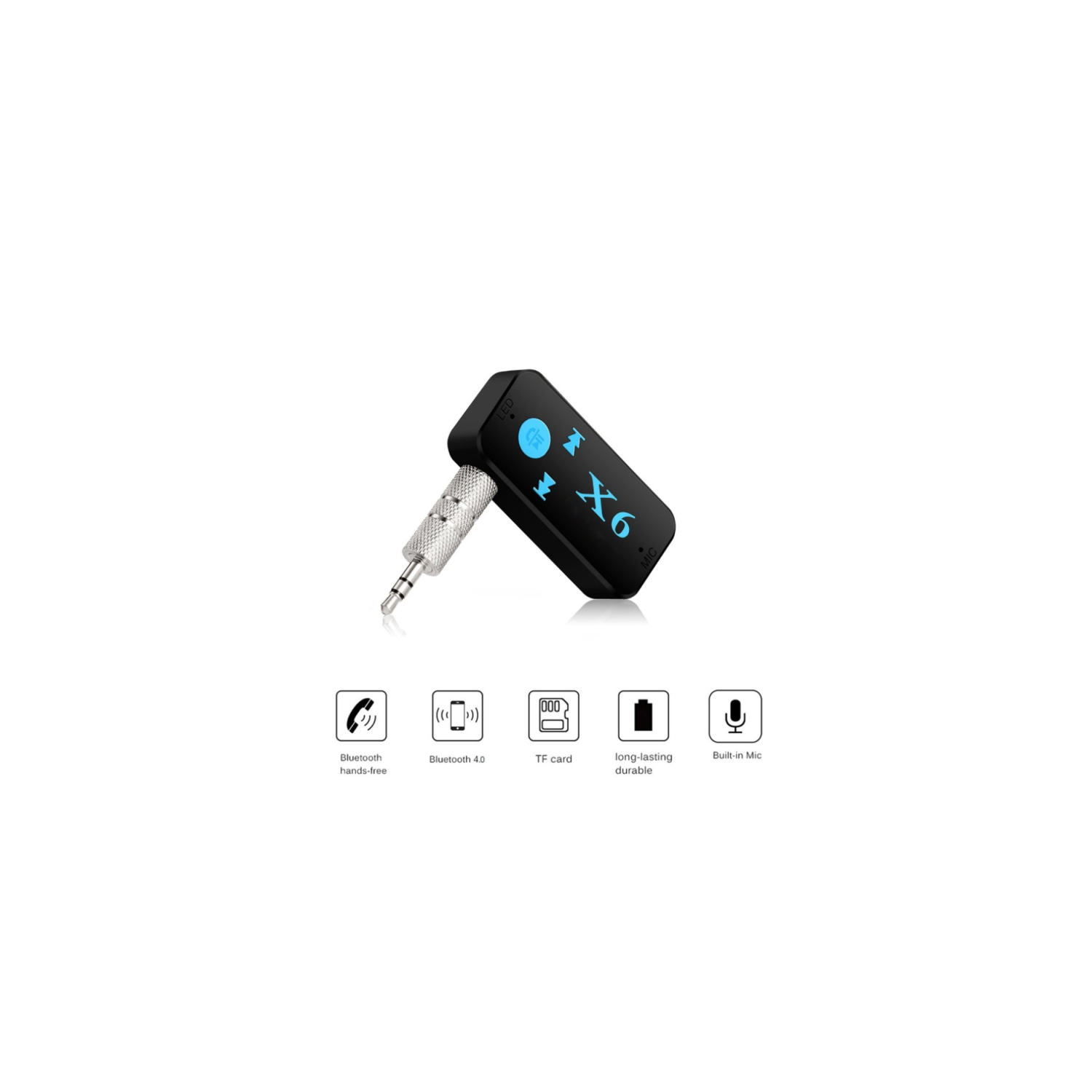 Récepteur Audio Bluetooth Mini AUX USB 3.5mm Jack Car Blurtooth 5.0 Récepteur pour la voiture et la maison